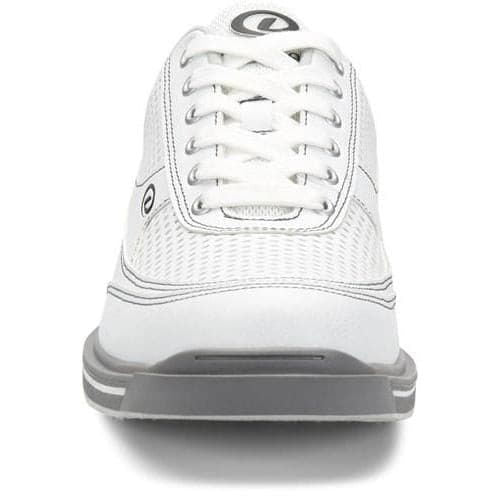 Dexter Men's Turbo Pro White & Grey Bowling Shoes - Lightweight & Comfortable for League Play & Tournament Use