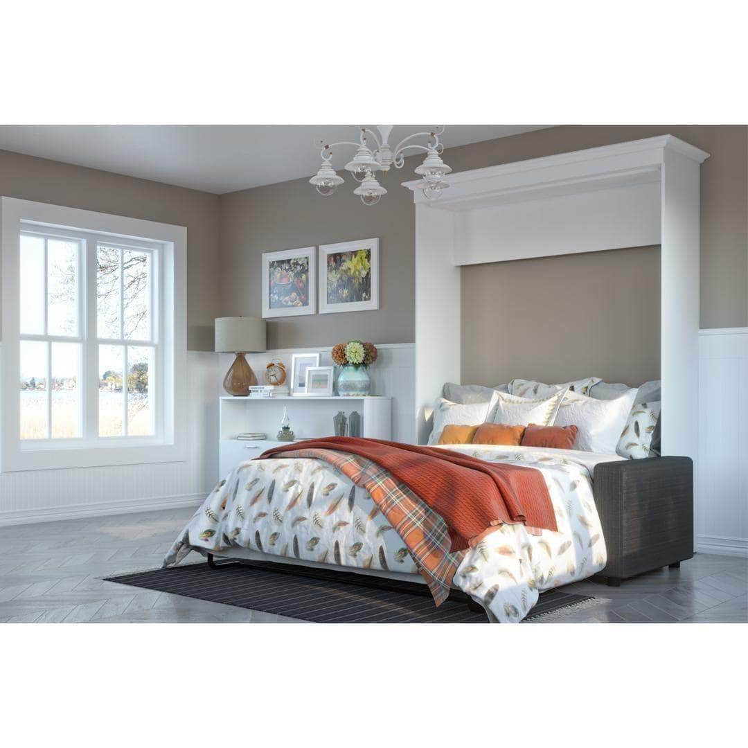 Space-Saving Queen Murphy Wall Bed with Sofa Set - Convertible Sleeper Sofa for Small Apartments, Guest Rooms & Home Offices