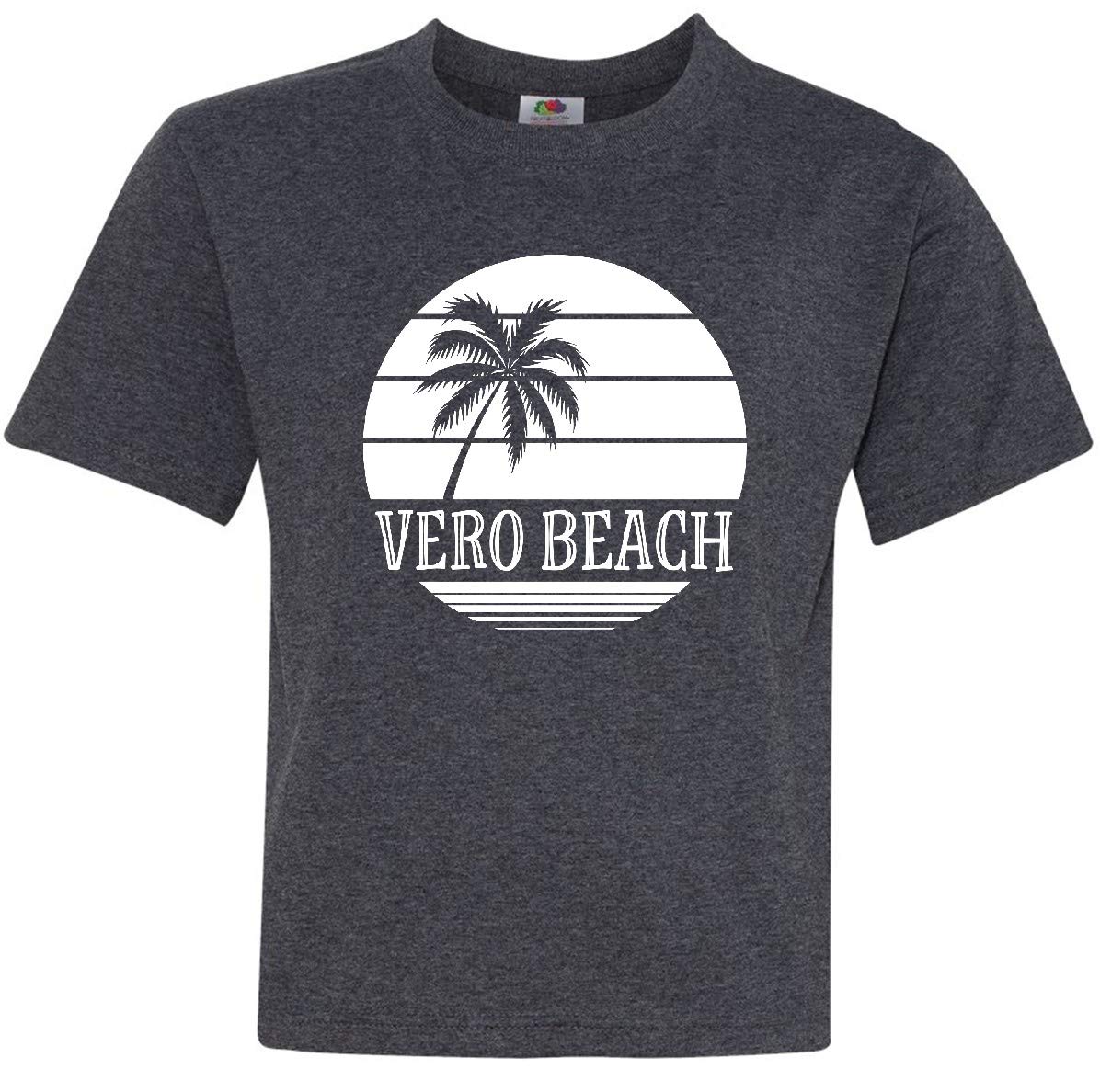 Inktastic Vero Beach Florida Vacation Youth T-Shirt - Comfortable Kids Travel Tee for Beach Trips & Family Vacations