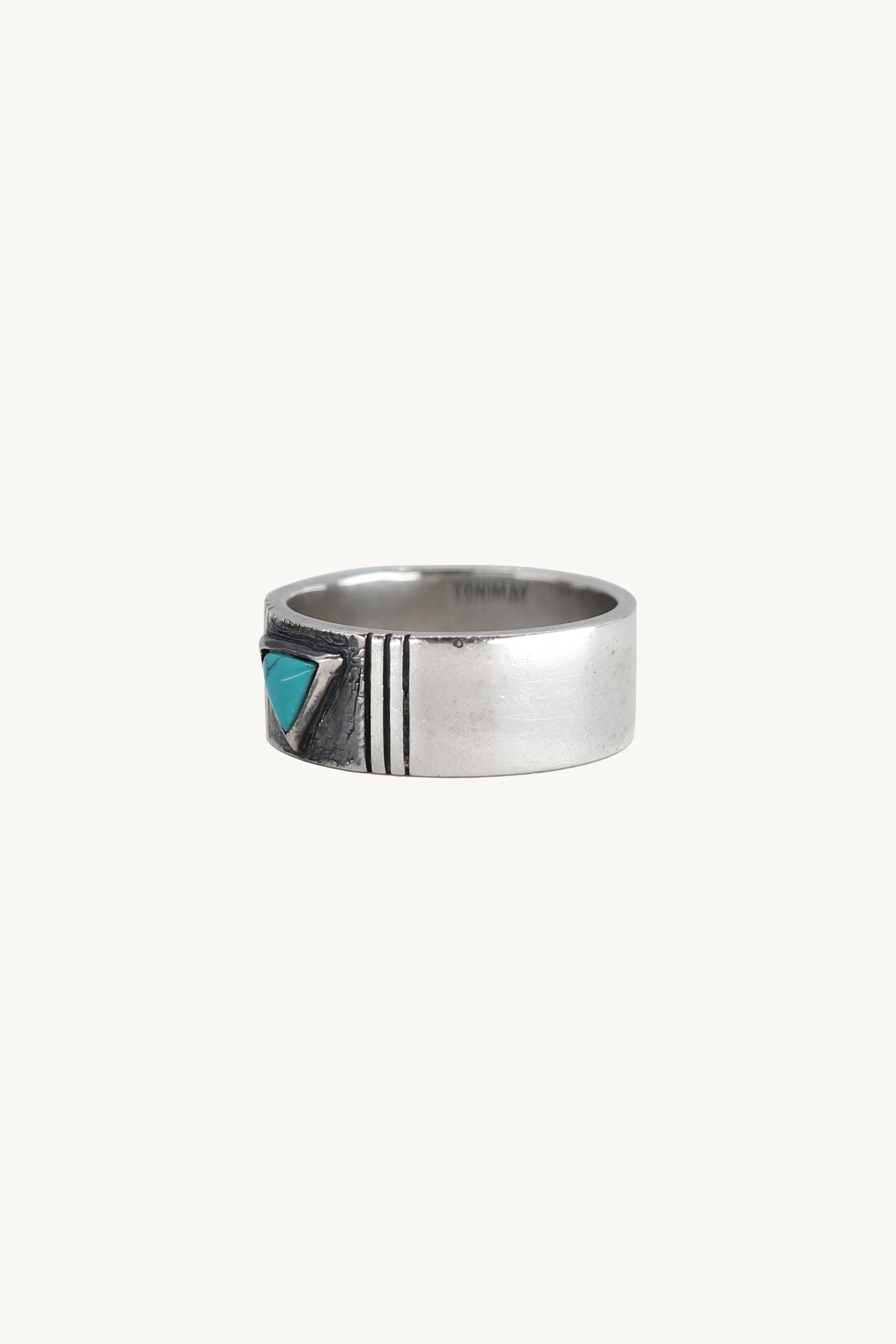 Turquoise Geometric Ring for Women - Handmade Boho Jewelry, Sterling Silver Statement Ring - Perfect for Festivals, Parties & Everyday Wear