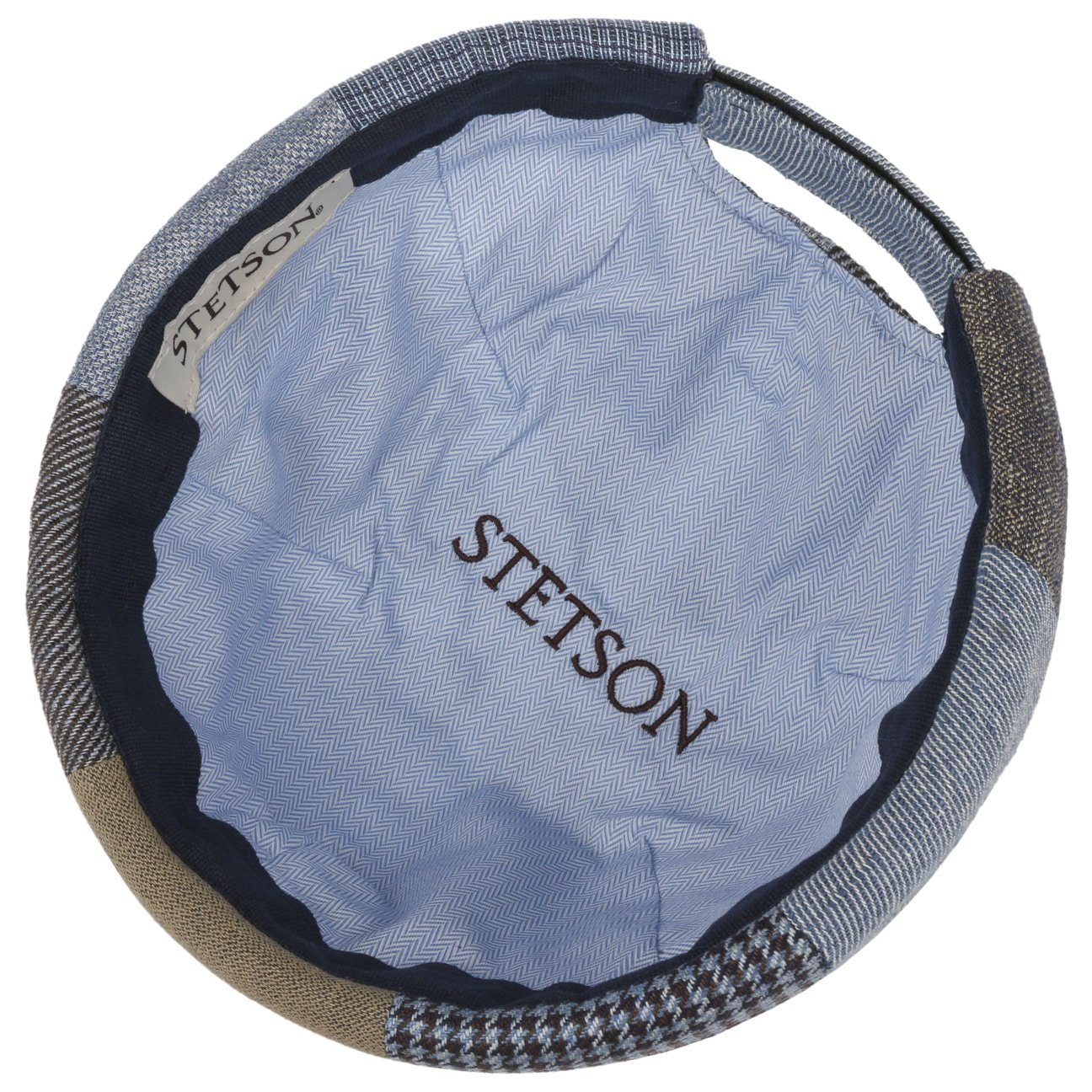 Stetson Laughlin Patchwork Docker Hat for Men - Western Cowboy Style Hat for Outdoor, Rodeo, and Casual Wear