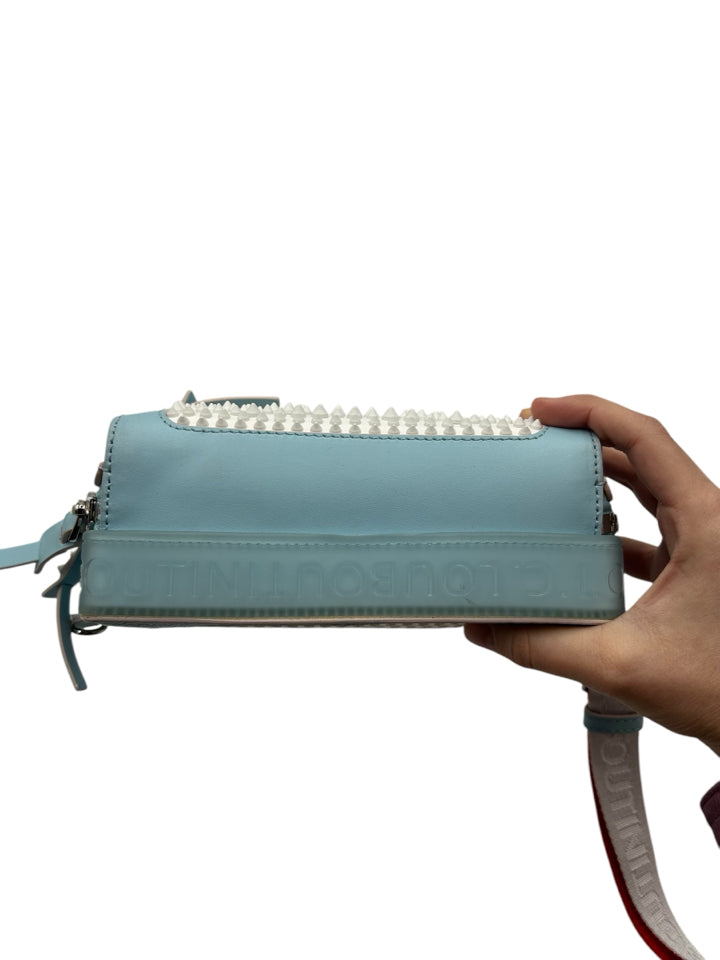 Christian Louboutin Loubifunk Leather Sling Bag for Women | Luxury Crossbody Purse with Signature Red Sole | Perfect for Evening Parties, Date Nights & Special Occasions