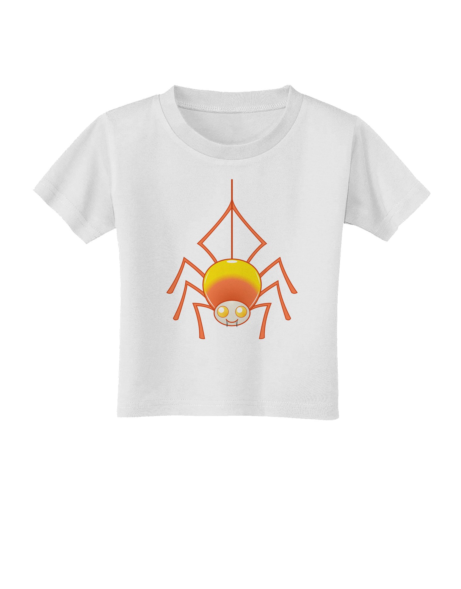 Cute Candy Corn Spider Halloween Toddler T-Shirt | Fun Kids Costume Top for Trick or Treating & Spooky Parties
