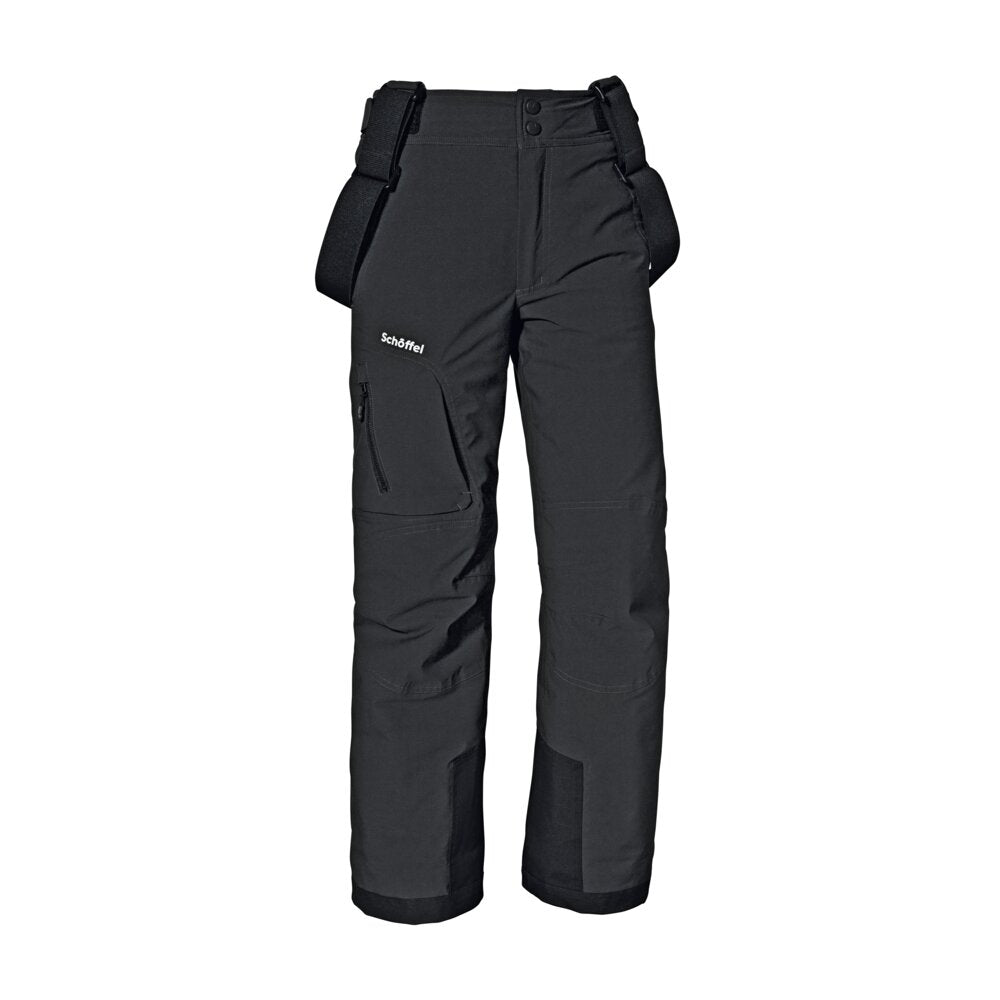 Schoffel Joran Boys Ski Pants - Waterproof Winter Snow Pants for Kids, Insulated Thermal Snowboarding Trousers - Perfect for Skiing, Snowboarding & Outdoor Winter Activities (Black)