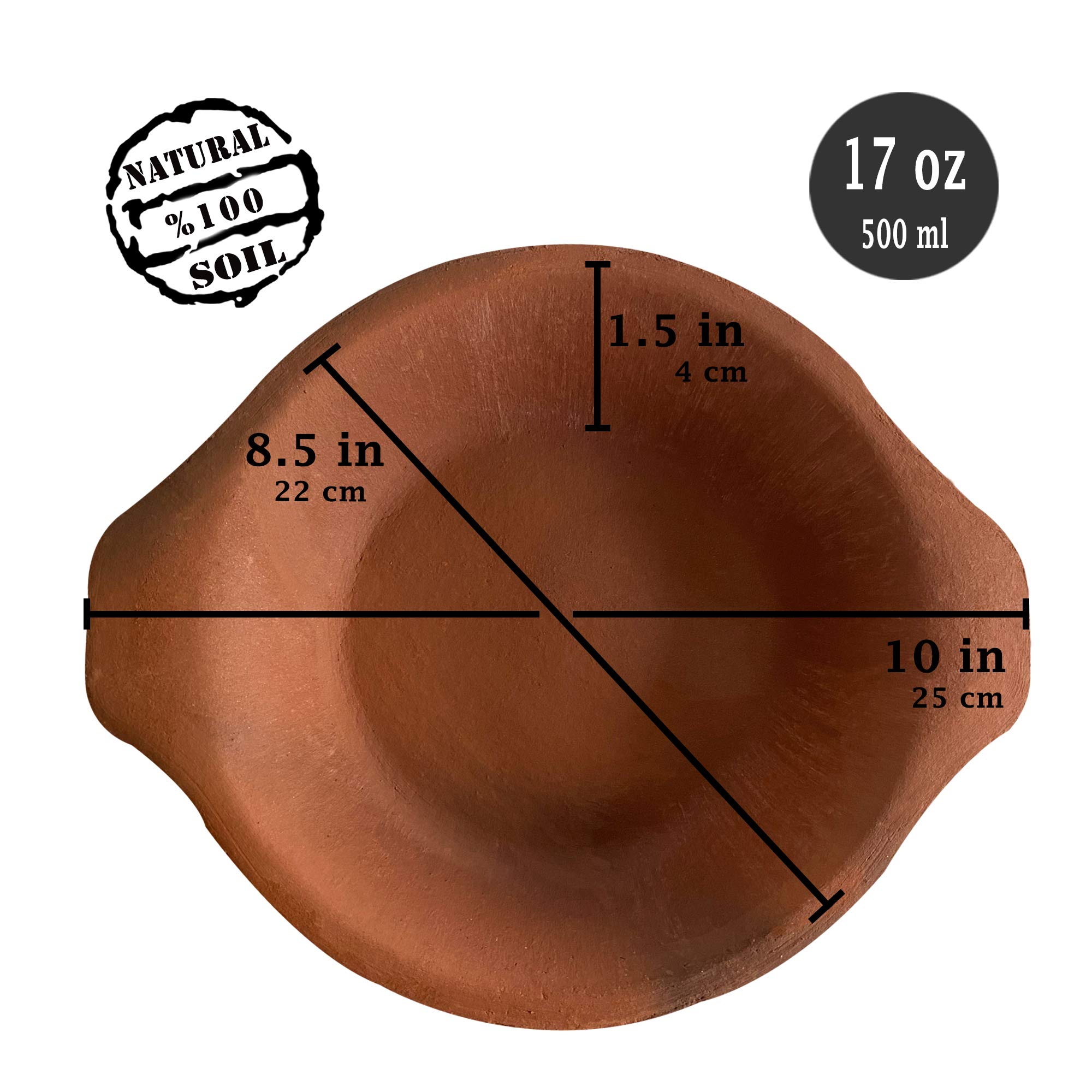 **Hakan Clay Pan for Cooking Omelet – Lead-Free Terracotta Cookware, Non-Toxic Earthenware Egg Roasting Pot, Stovetop Omelette Pan – Perfect for Breakfast, Camping & Outdoor Cooking**