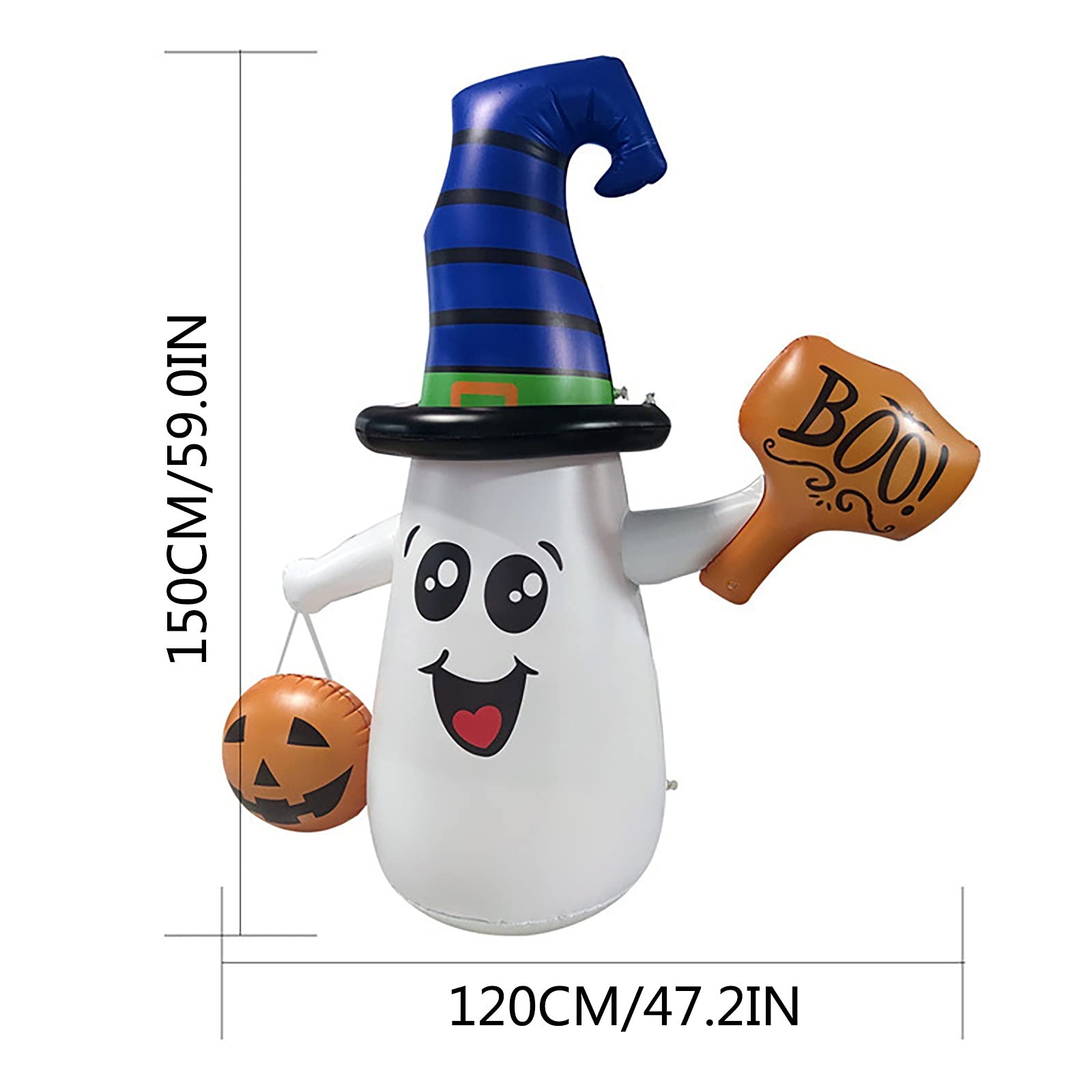 Spooky Halloween Inflatable Ghost Decor - Outdoor & Indoor Holiday Yard Decorations for Garden, Lawn, Party | Haunted House & Halloween Party Decor