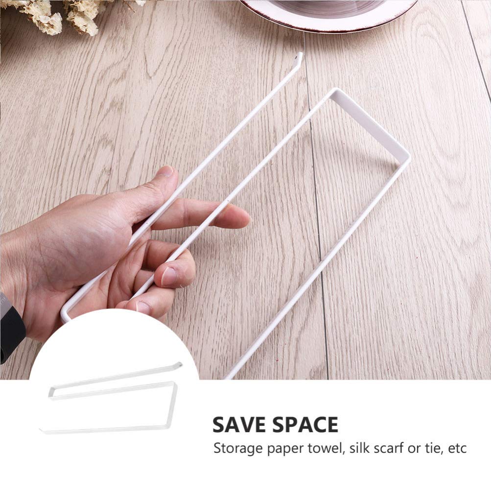 2 Pack Wall Mounted Paper Towel Holder - Stainless Steel Multi-Functional Kitchen & Bathroom Organizer for Paper Towels, Toilet Tissues - Perfect for Kitchen Cabinets, Bathrooms, RVs & Office Spaces