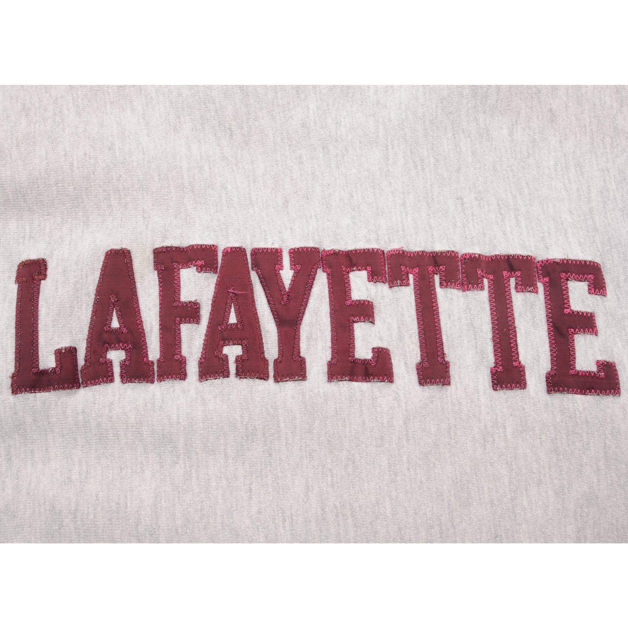 Vintage Champion Reverse Weave Lafayette Sweatshirt 1990s Large Made in USA - Retro Streetwear for Men & Women, Perfect for Casual Outfits and Gym Wear