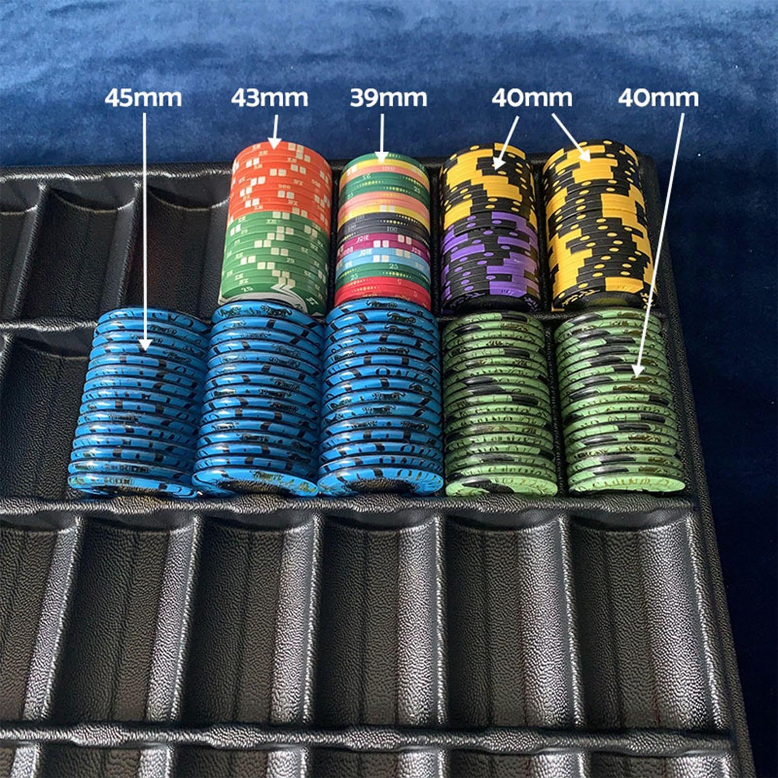 Professional Poker Chip Tray Holder - Casino & Table Dealer Chip Organizer with High Capacity | Perfect for Poker Nights, Casino Games & Home Poker Tournaments