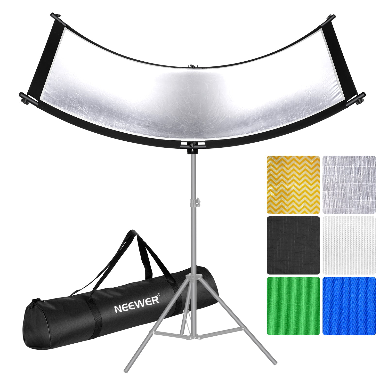 NEEWER 5-in-1 Clamshell Light Reflector Diffuser for Photography - Professional Studio Lighting Accessory for Portraits, Product Shoots & YouTube Videos