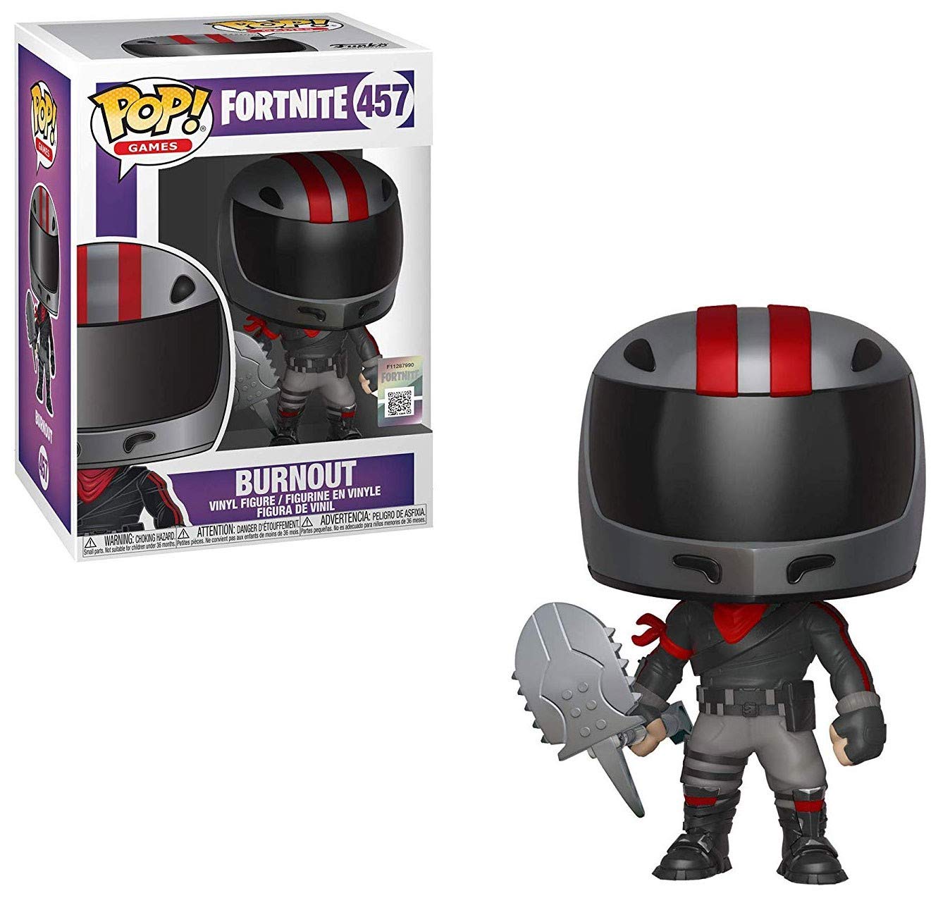 Funko Pop! Games: Fortnite - Burnout Collectible Vinyl Figure | Multicolor | Perfect for Gaming Room Decor, Fortnite Fan Gifts & Pop Culture Collectors