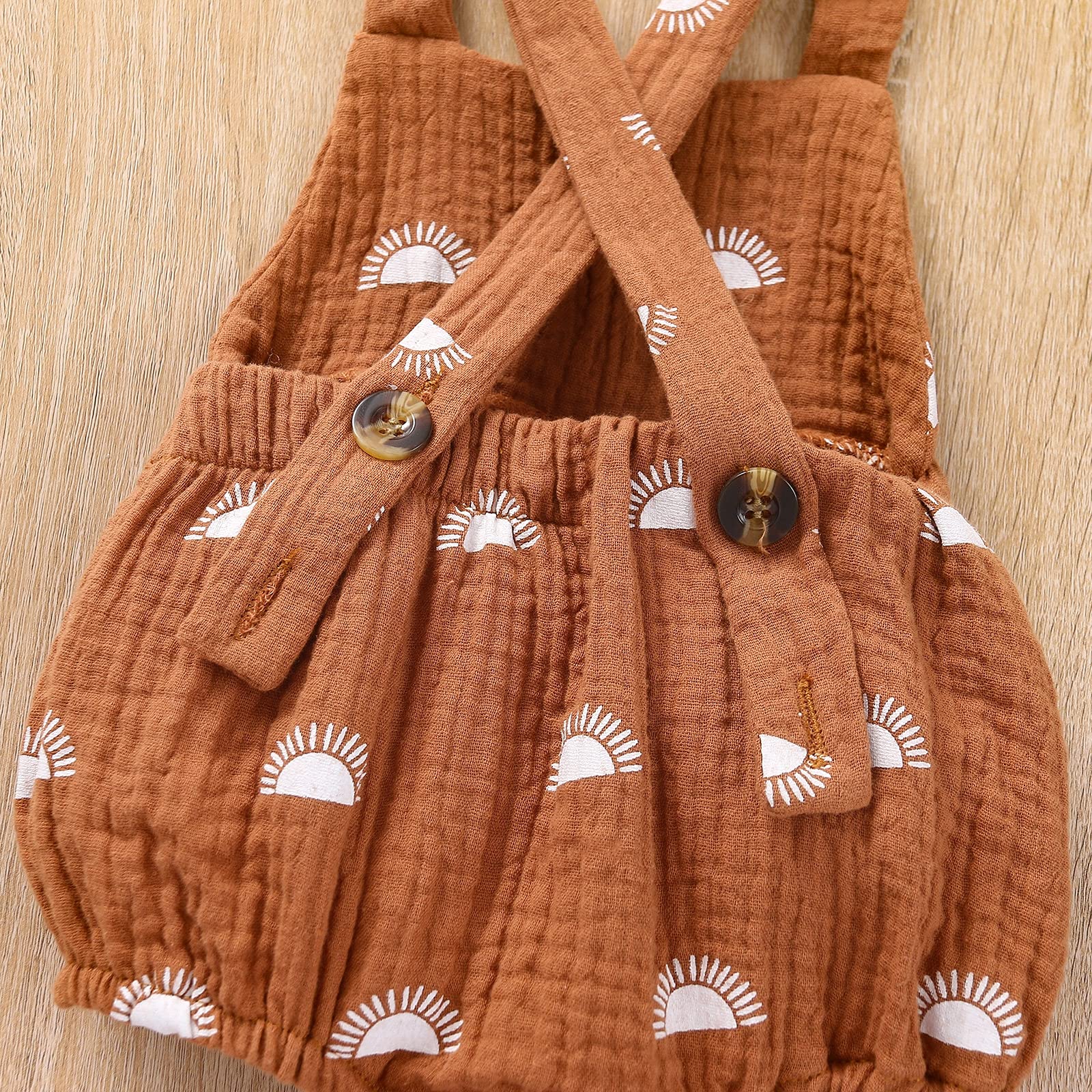 Newborn Baby Boy & Girl Sleeveless Romper Bodysuit - 100% Cotton Summer Outfit | Backless Overalls for Infants | Perfect for Playtime, Beach & Photo Shoots