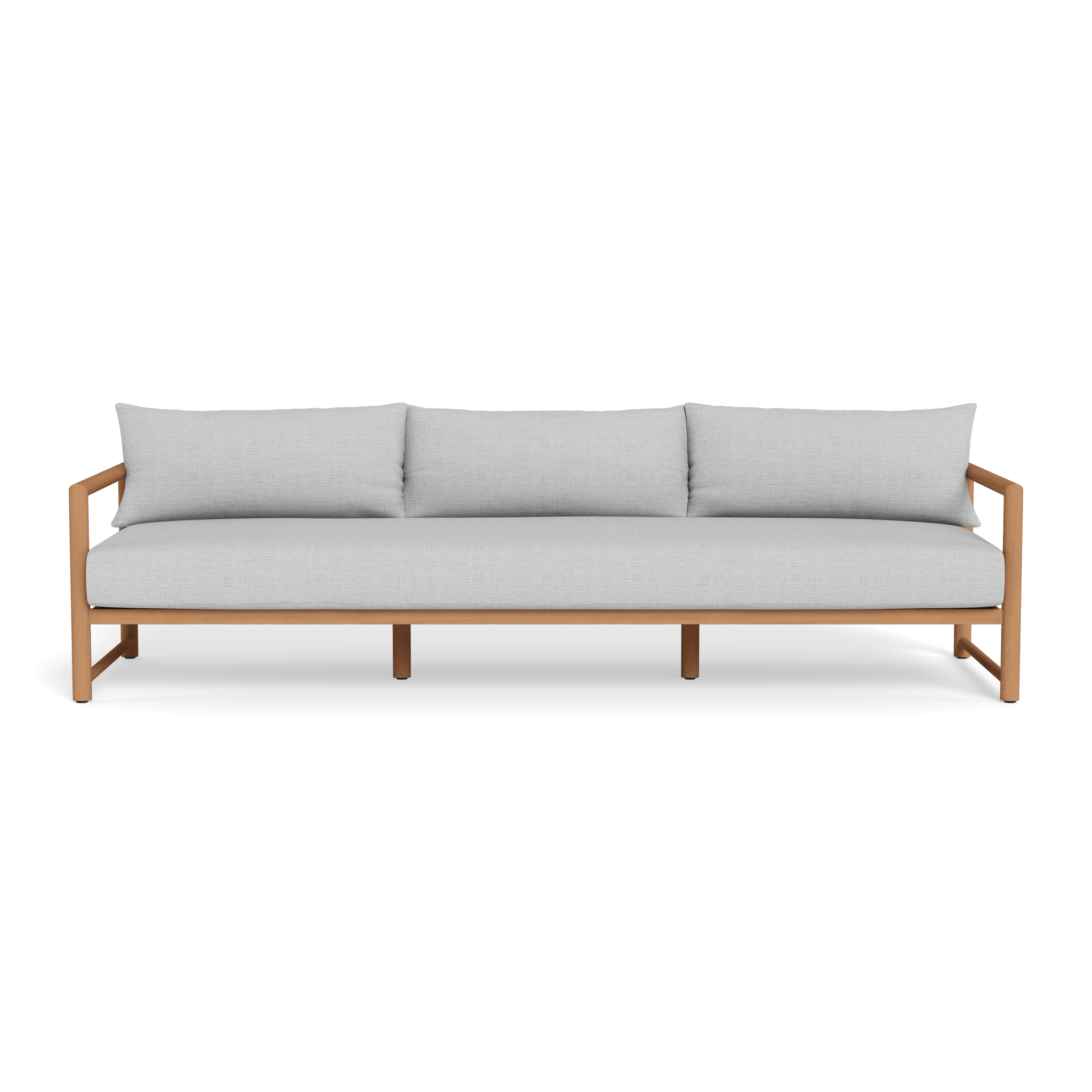 Premium Breeze XL Teak 3-Seater Outdoor Sofa Set - Waterproof & Weather-Resistant Patio Furniture for Garden, Poolside & Backyard Relaxation