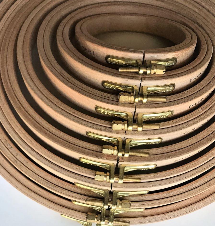 16mm Screwed Wooden Embroidery Hoop - Nurge 110 5 - Premium Crafting Supplies for Cross Stitch, Needlework & DIY Projects - Perfect for Hand Embroidery, Framing Artwork & Home Decor