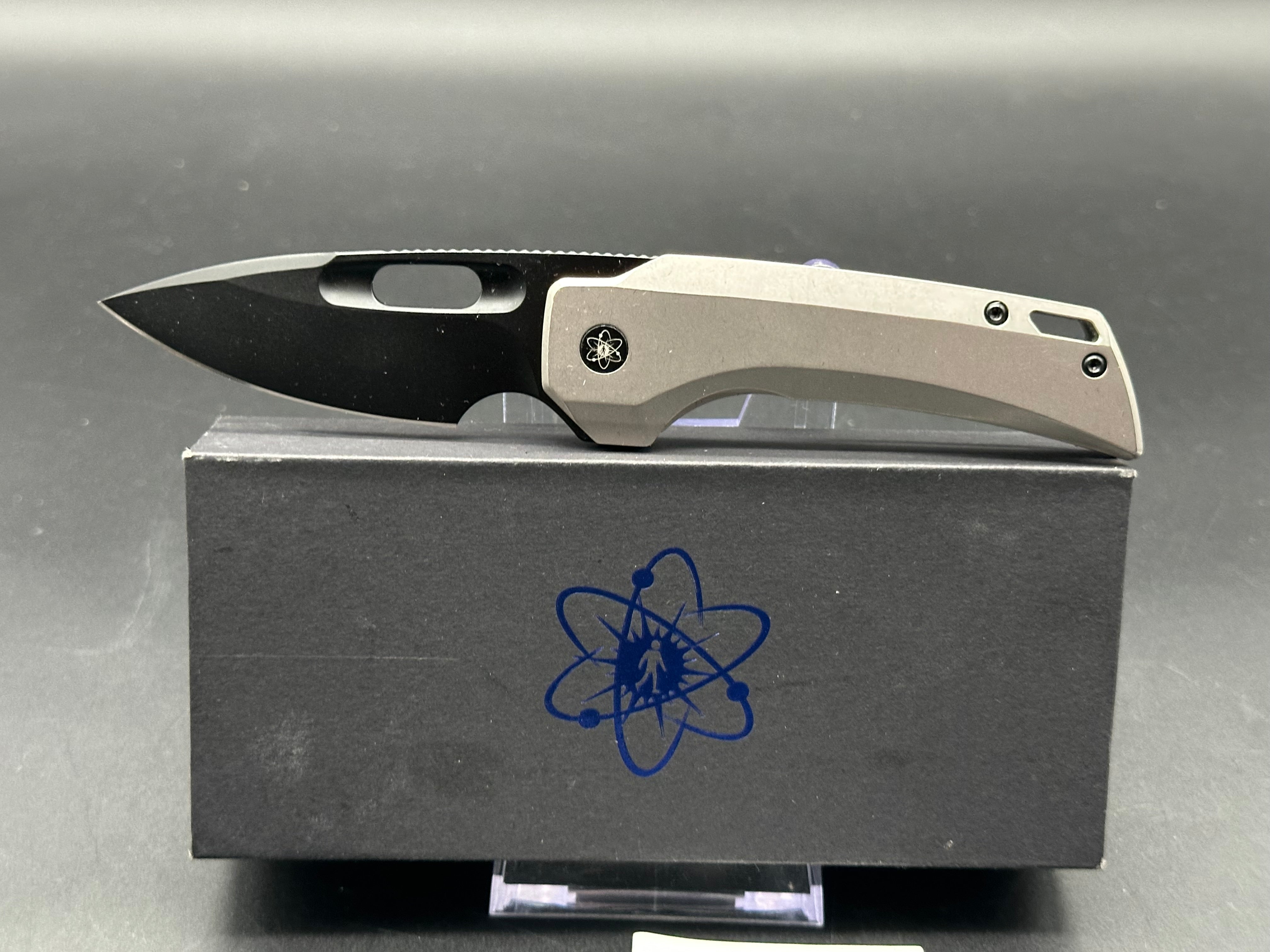 EMP EDC Nymble T 3.1 Folding Knife - M390 Premium Steel Blade & Stonewashed Titanium Handle - Perfect for Everyday Carry, Outdoor Adventures & Tactical Use