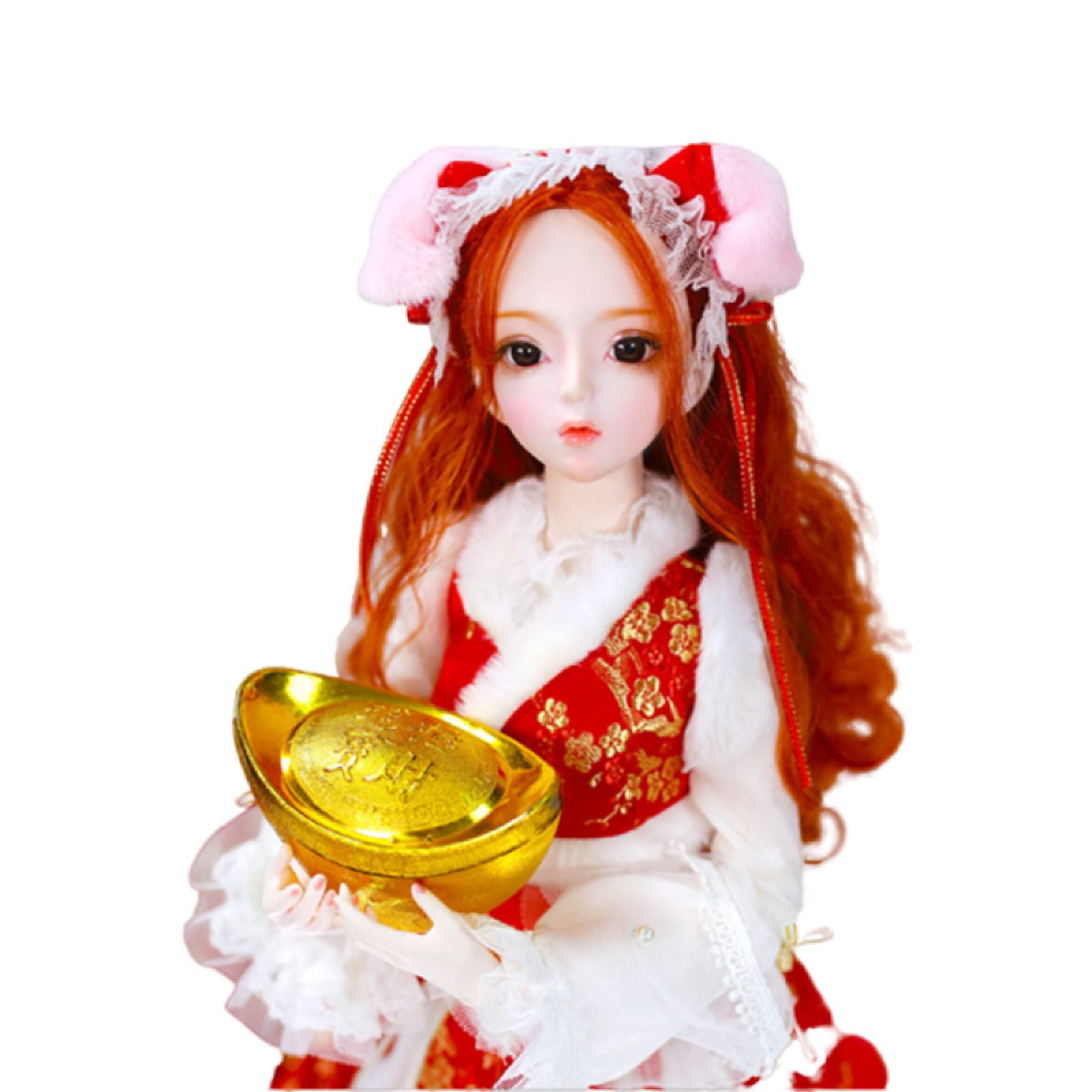 60cm Handmade BJD Doll with 26 Ball Joints - Realistic Collectible Beauty Toy for Birthday Gifts & Cosplay Photography
