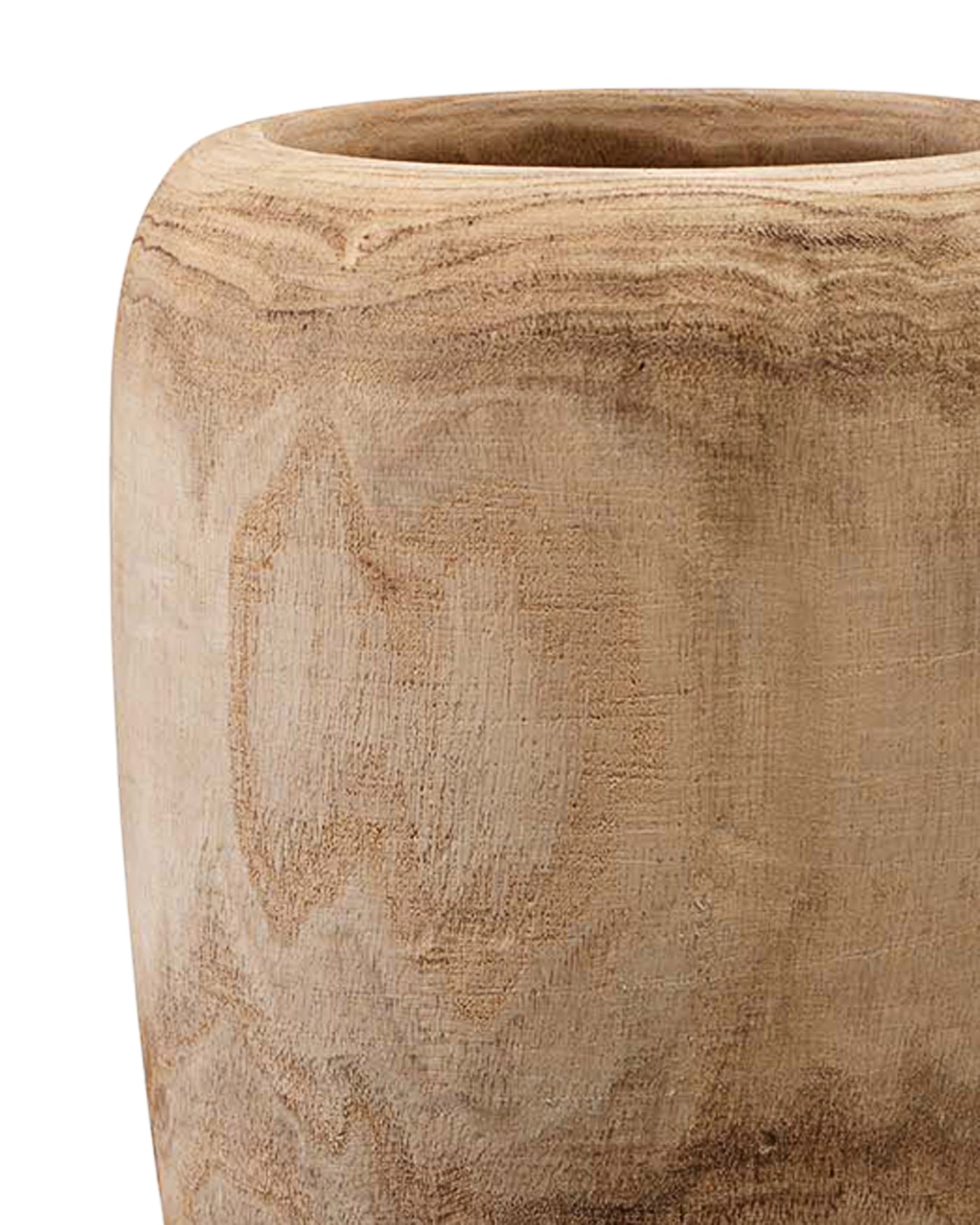 Handcrafted Ojai Small Wooden Vase - Natural Wood Home Decor for Centerpieces, Wedding Decor & Boho Style