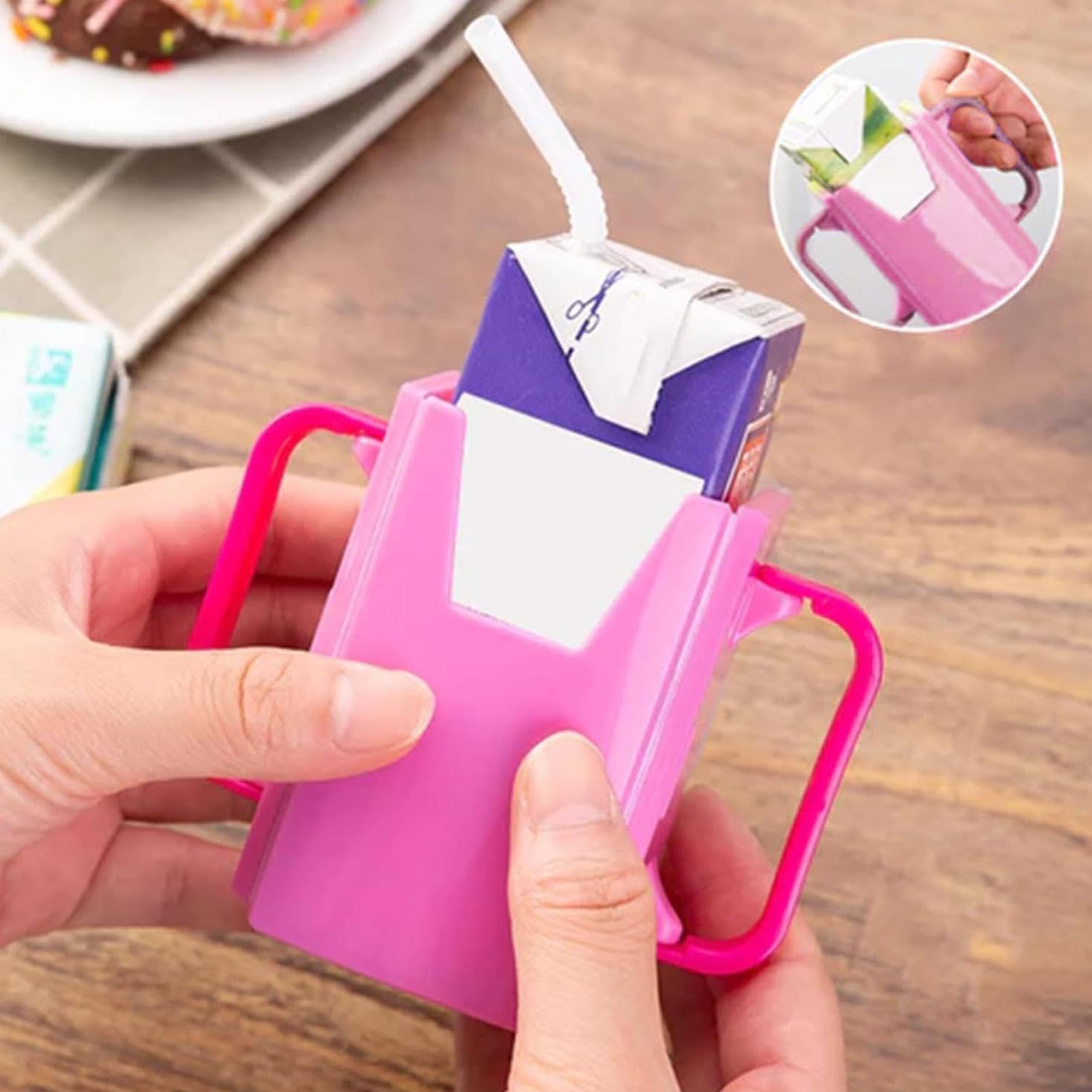 Adjustable Stroller Bottle Holder for Kids - Squeeze-Proof Juice Box & Drink Pouch Holder | Portable Toddler Cup Carrier for Strollers, Car Seats & High Chairs | Perfect for On-the-Go Families