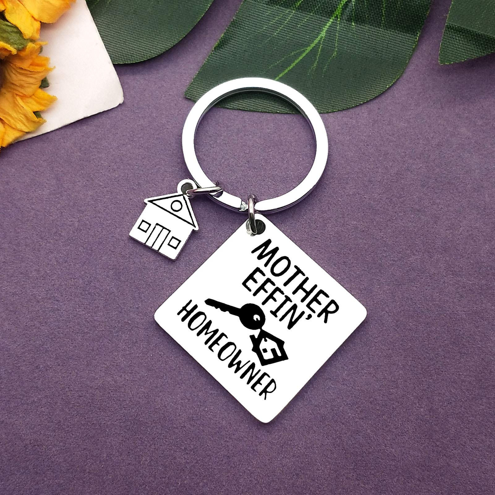 Vadaka New Home Keychain - Funny Housewarming Gift for Homeowners, Realtor Closing Present, Christmas Keyring Jewelry - Perfect for Housewarming Parties, Realtor Gifts & New Home Celebrations
