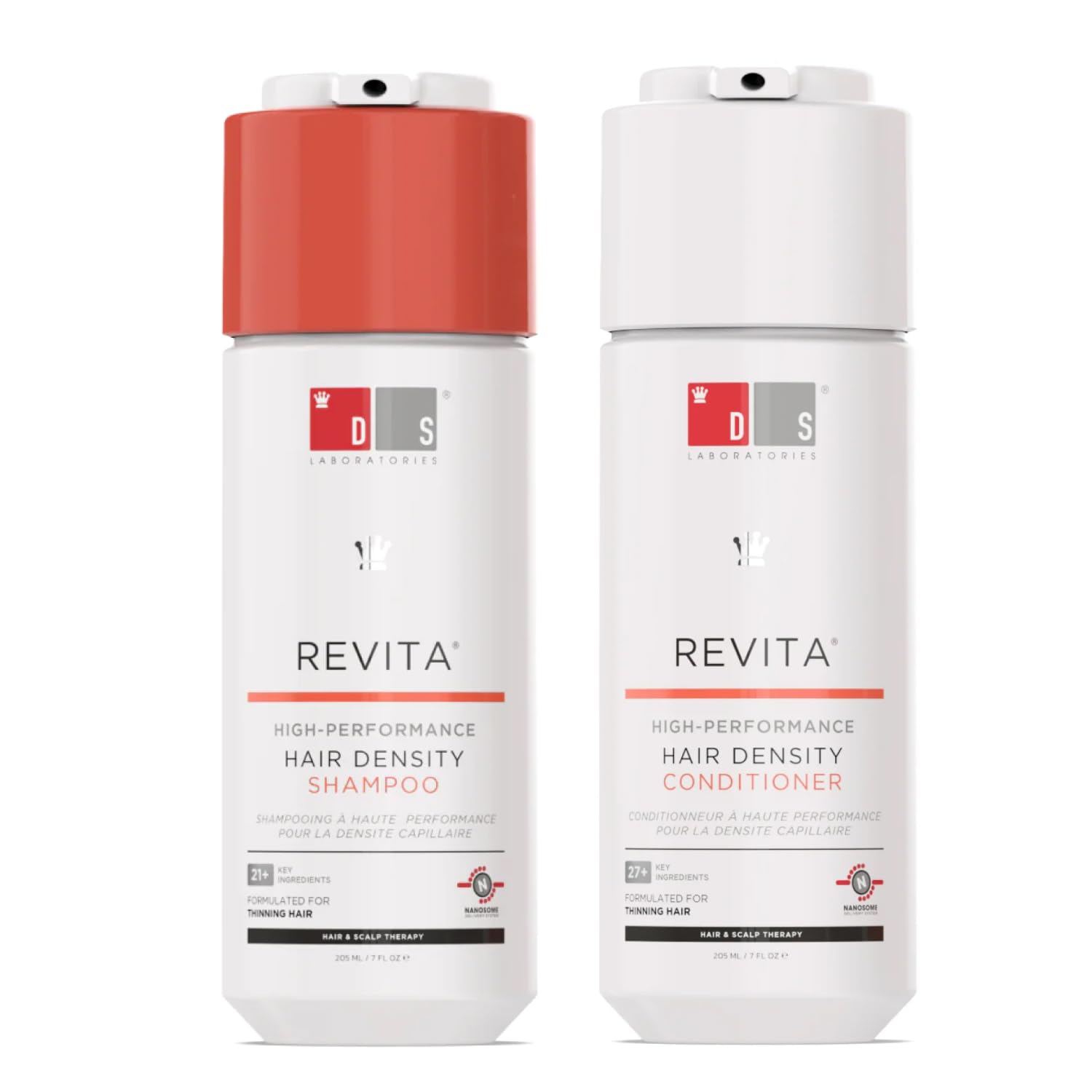 DS Labs Revita Shampoo & Conditioner Set with Hair Growth Gummies - Thickening Hair Care System for Fuller, Healthier Hair - Supports Hair Growth with Vitamins - Perfect for Thinning Hair & Daily Hair Care Routine