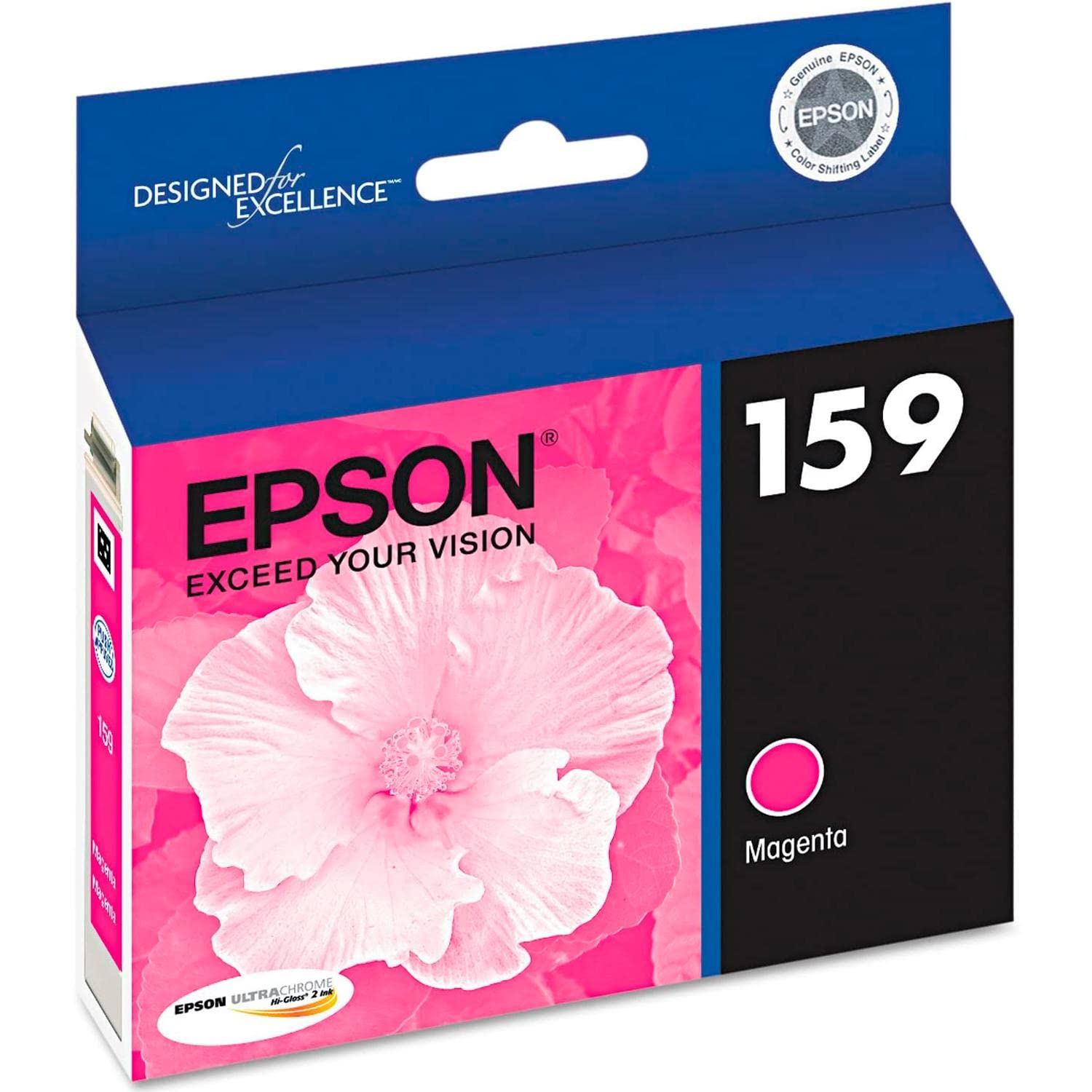 Epson UltraChrome Hi-Gloss 159 Magenta Inkjet Cartridge (T159320) - Premium Photo Printing for Professional Photography & Art Projects