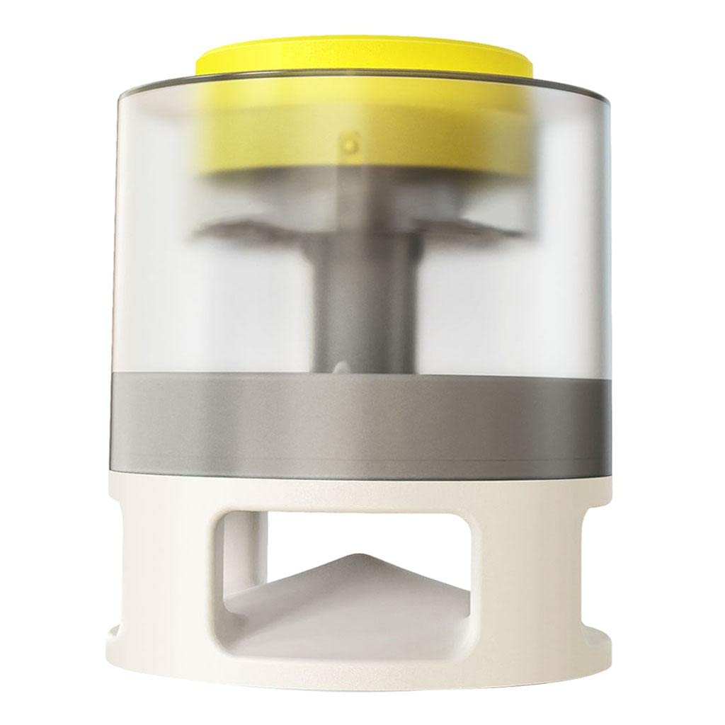 Fashion My Day® Universal Smart Pet Feeder for Dogs & Cats - Yellow & White | Automatic Intelligent Feeding Bowl for Pets | Perfect for Home, Travel & Training | Pet Supplies, Dog & Cat Bowls