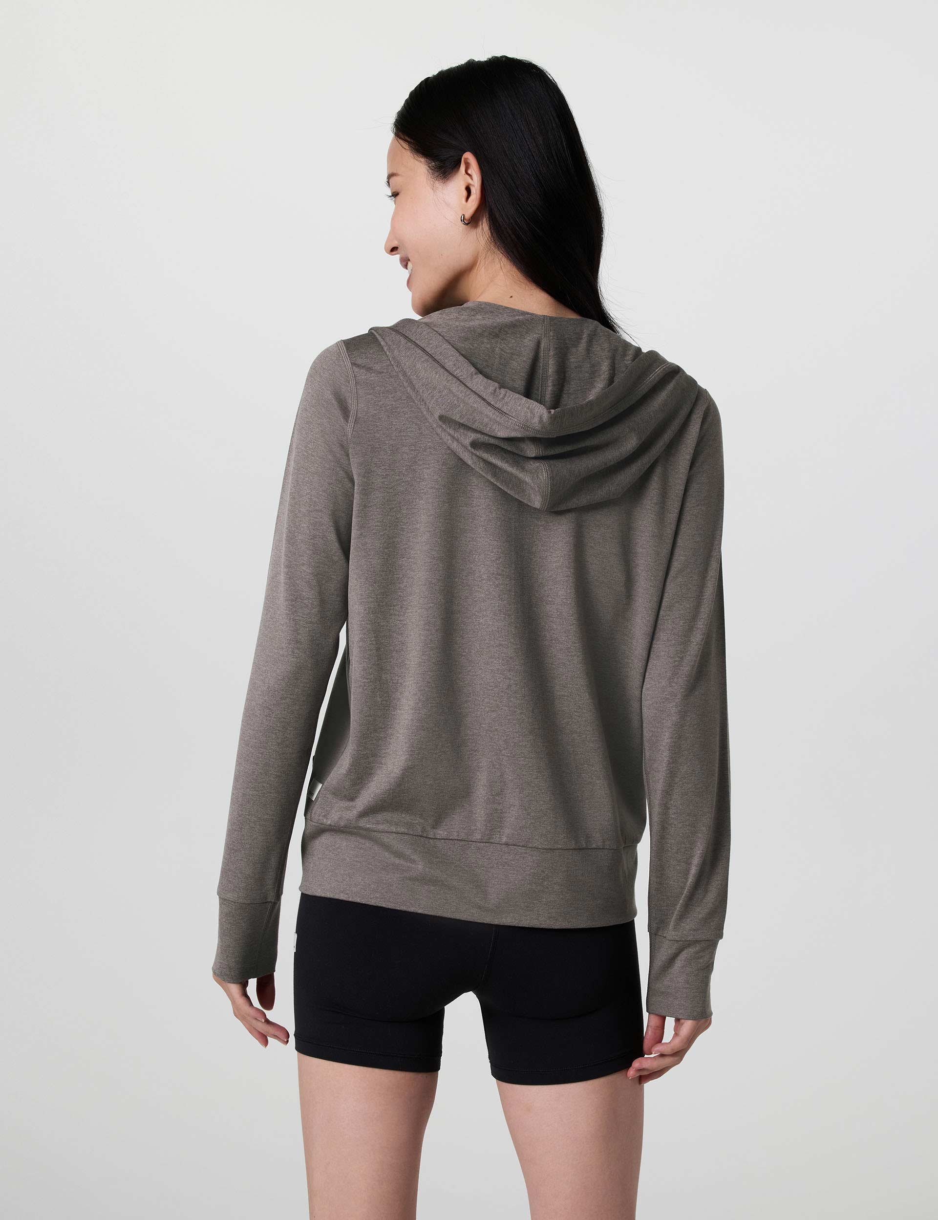 Halo Performance Hoodie 2.0 - Lightweight Athletic Pullover for Men & Women - Moisture Wicking Workout Hoodie in Chia Heather - Perfect for Gym, Running & Outdoor Activities