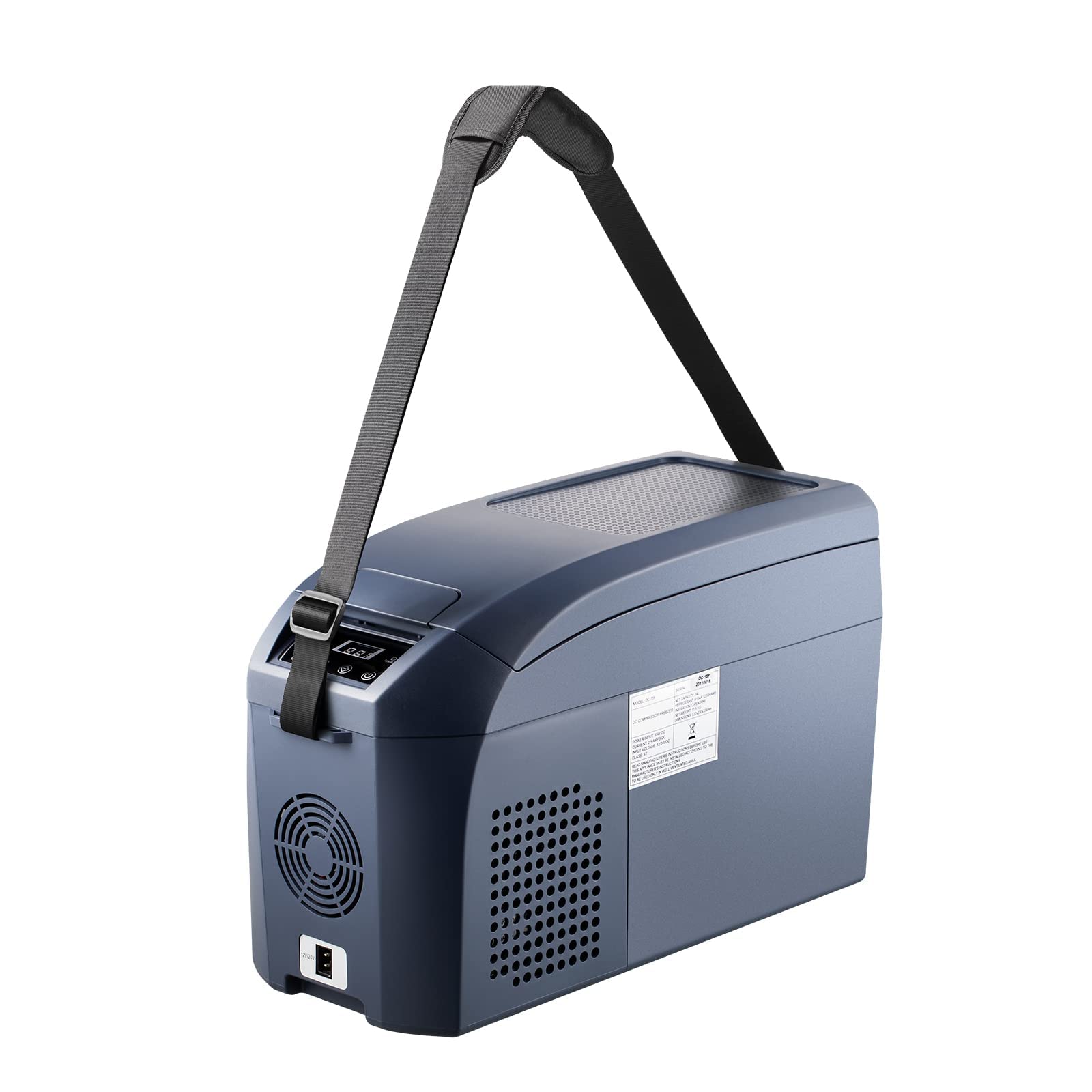 12V Portable Car Refrigerator Freezer - 15QT (15L) Compressor Cooler for Road Trips, Camping & Home Use (-0.4℉ to 50℉) | Compact Mini Fridge for Food, Drinks & Medicine Storage