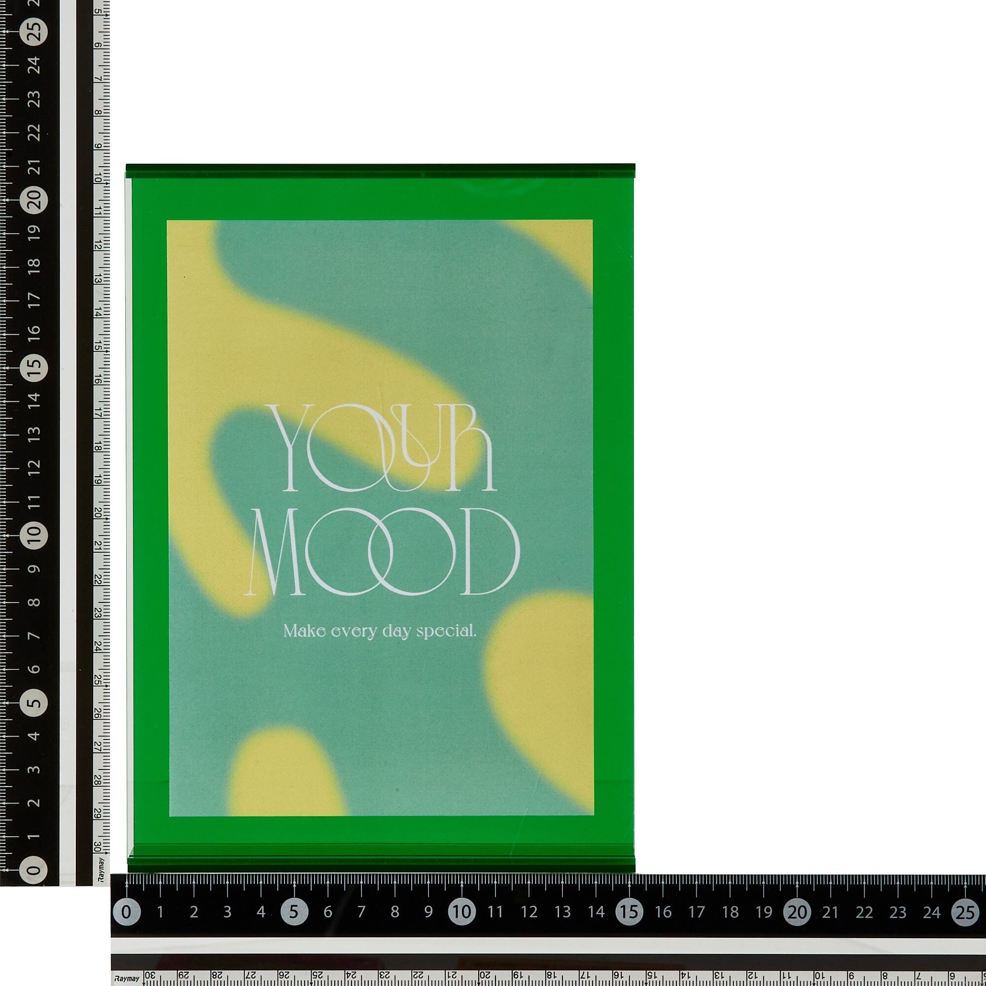 Vibrant Green Acrylic Display Frame Box - Large Size for Home Decor, Office Organization & Gift Packaging