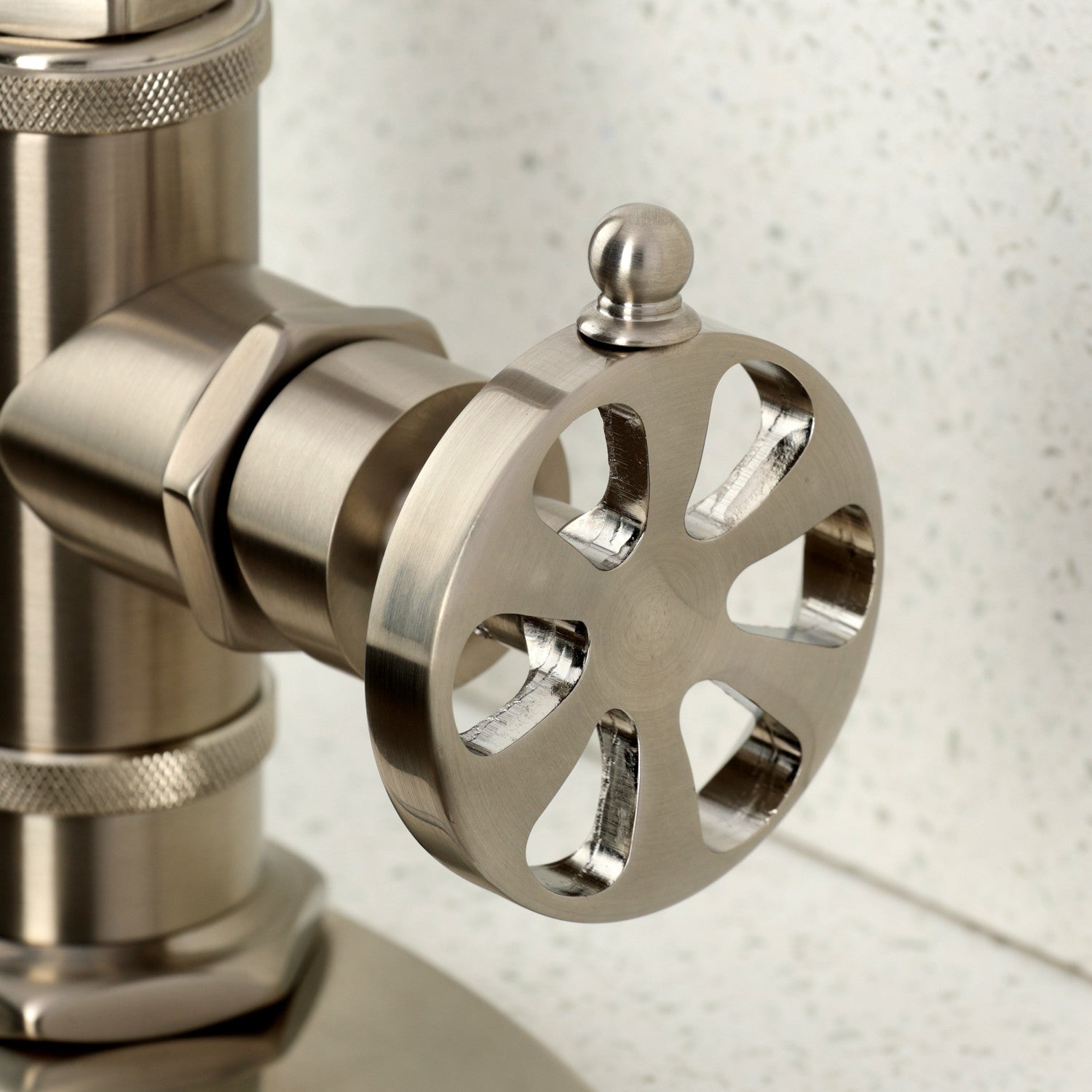 Belknap KSD8508RX Single Handle 1-Hole Deck Mount Bar Faucet in Brushed Nickel - Perfect for Kitchen Sinks, Wet Bars & Commercial Use