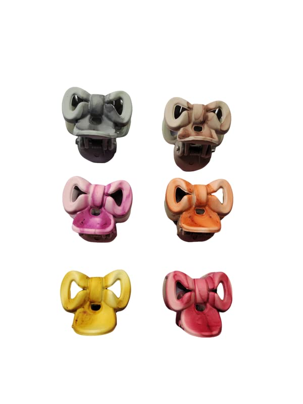 Rainbow Plastic Hair Claw Clips for Women, Girls & Kids - 12-Piece Multicolor Hair Clips Set - Non-Slip Hair Accessories for School, Work, Gym & Everyday Styling