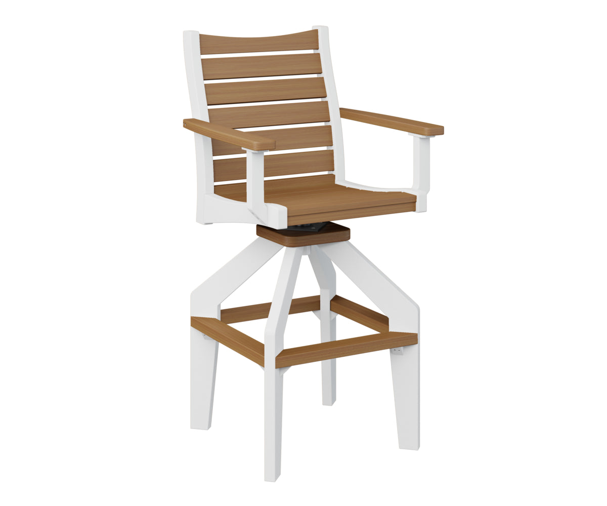 Berlin Gardens Bristol Swivel XT Chair - Heavy Duty Outdoor Patio Dining Chair with 360° Rotation, Weather-Resistant & Comfortable - Perfect for Backyard, Deck, Garden, and Poolside Relaxation