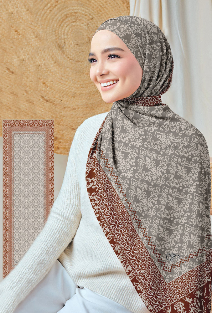 Stylish Sitki Print Hijab Scarf - Modest Fashion Accessory for Women | Perfect for Daily Wear, Prayer & Special Occasions