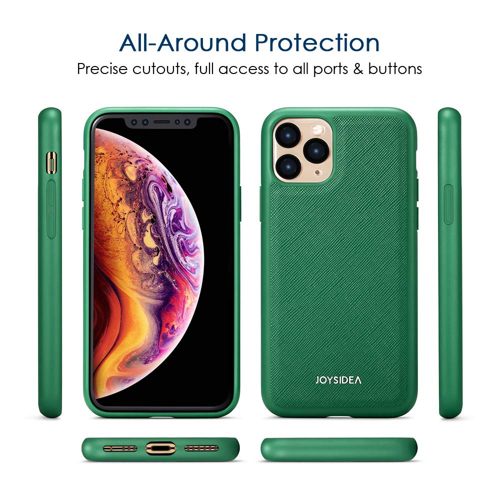 Premium Magnetic Car Mount & Wireless Charging PU Leather Case for iPhone 11 Pro Max (6.5