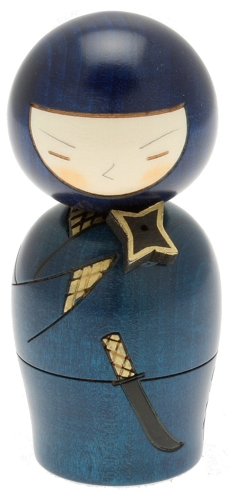 Japanese Kokeshi Doll - Mysterious Ninja for Home Decor & Gifts