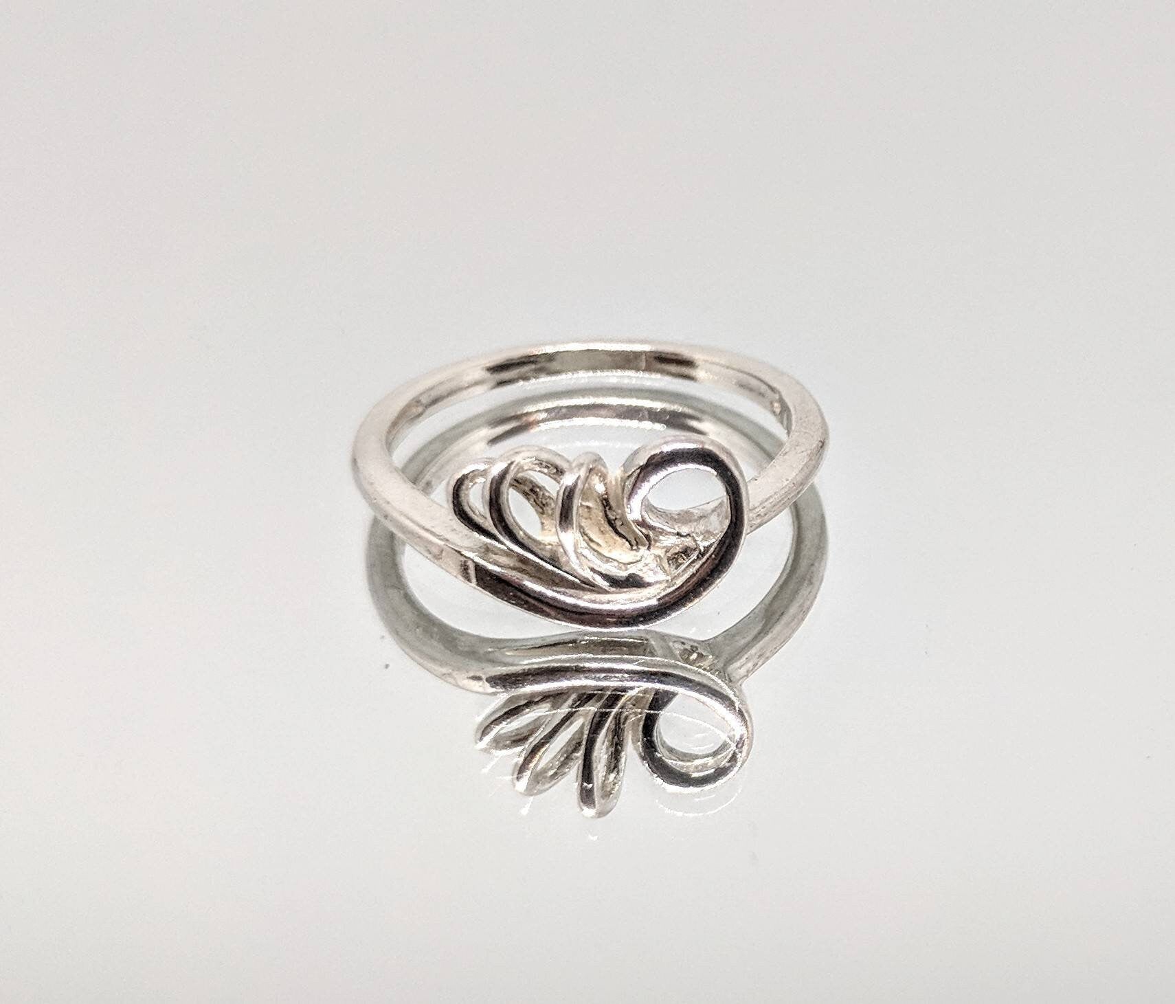 Sterling Silver or 14kt Gold Freeform Loop Ring - Size 7 DIY Jewelry Setting for Fashion & Wedding Bands - Perfect for Handmade Jewelry, Gift Giving & Everyday Wear