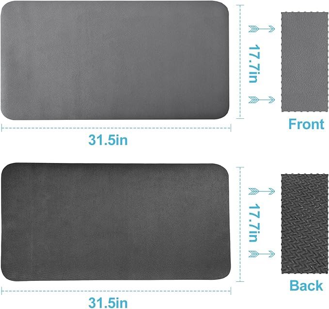 Non-Slip Rubber Backed Dish Drying Mat for Kitchen Counter - Absorbent & Stain-Resistant Drying Pad - Perfect for Drying Dishes, Cups & Utensils (Pack of 1) - Ideal for Kitchen Countertops & Sink Areas