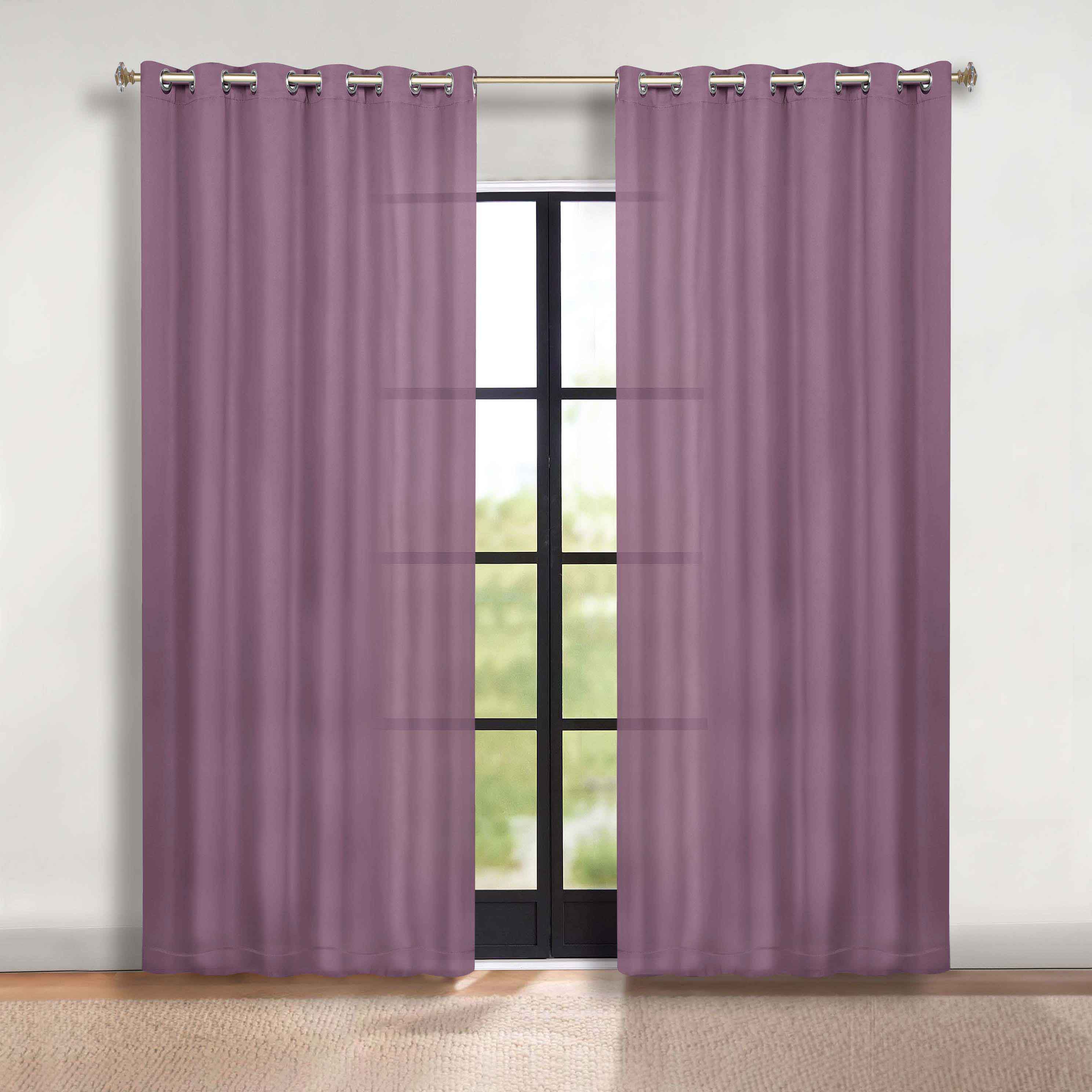 Blackout Curtains Set of 2 - Machine Washable, Room Darkening, Noise Reducing & Thermal Insulated for Bedroom, Nursery & Home Theater