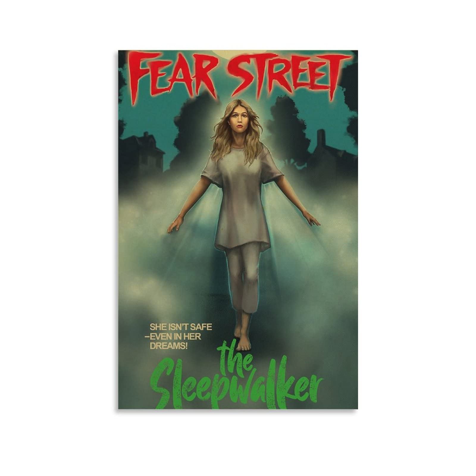 Fear Street Classic Horror Movie Poster - The Sleepwalker Canvas Wall Art Print (20x30cm/8x12in) Unframed for Living Room, Bedroom & Home Theater Decor - Perfect for Halloween Party & Horror Fan Gift