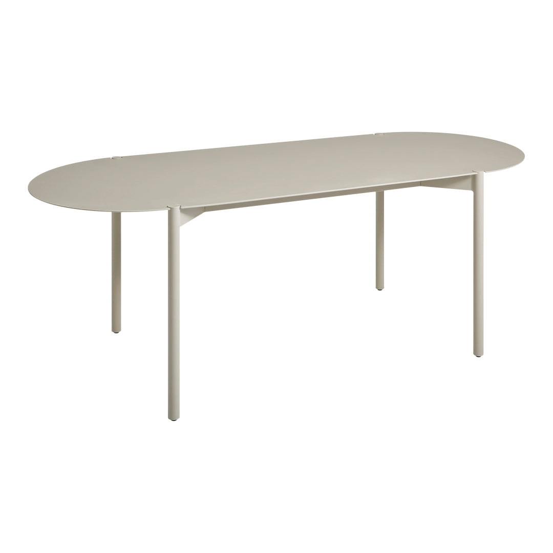 Modern Capsule Shape Dining Table - Round Glass Top with Sturdy Metal Base - Perfect for Small Spaces, Apartments, and Contemporary Dining Rooms