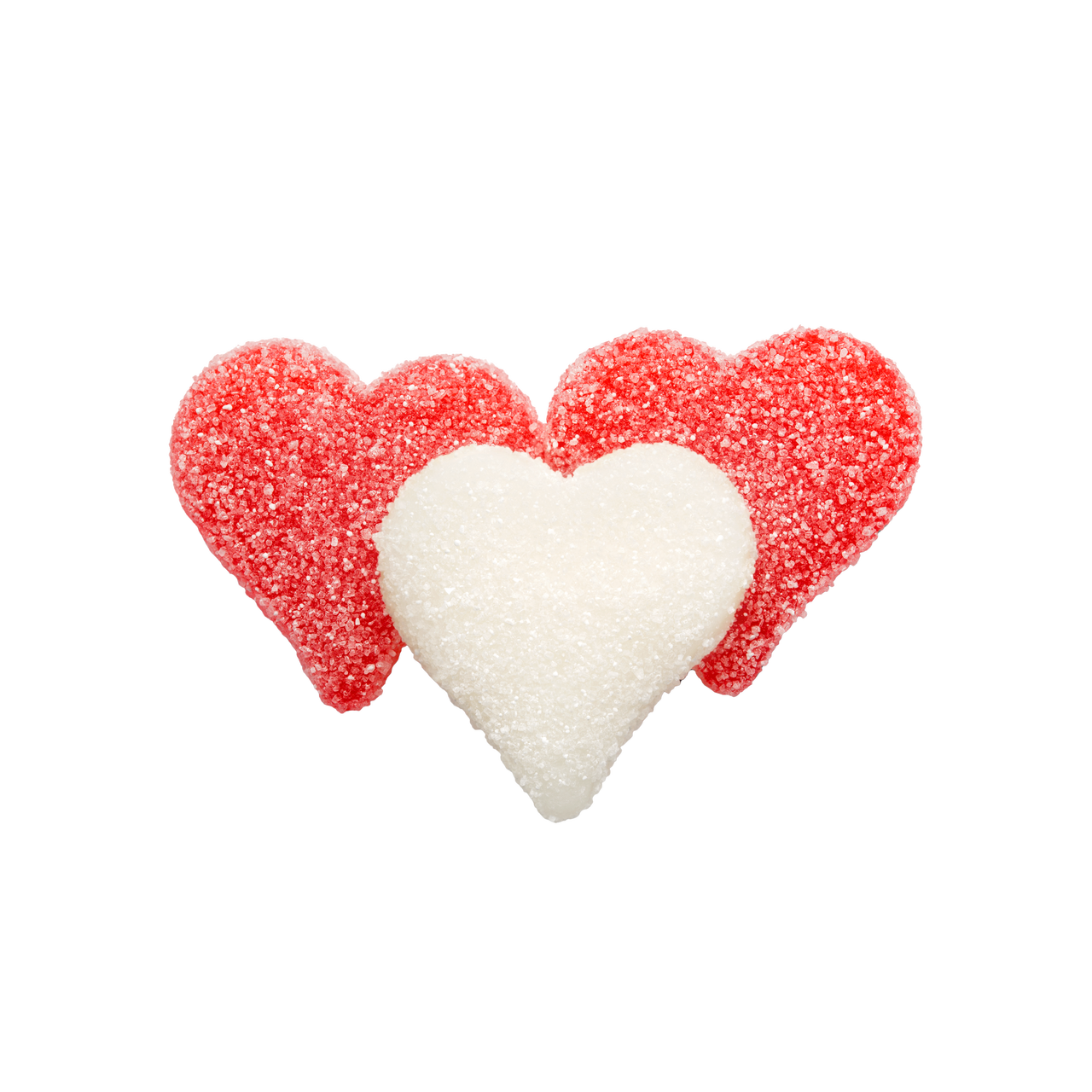 Premium Sanded Gummi Hearts - Soft & Chewy Candy Hearts for Valentine's Day, Weddings & Romantic Gifts - Bulk Candy for Baking, Decorating & Party Favors