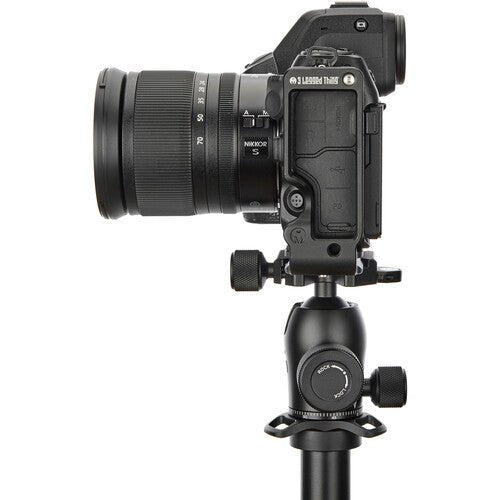 3 Legged Thing Zooey QD L Bracket for Nikon Z8 (Darkness) - Quick Release Camera Mount for Nikon Z8 DSLR - Perfect for Landscape, Portrait & Studio Photography