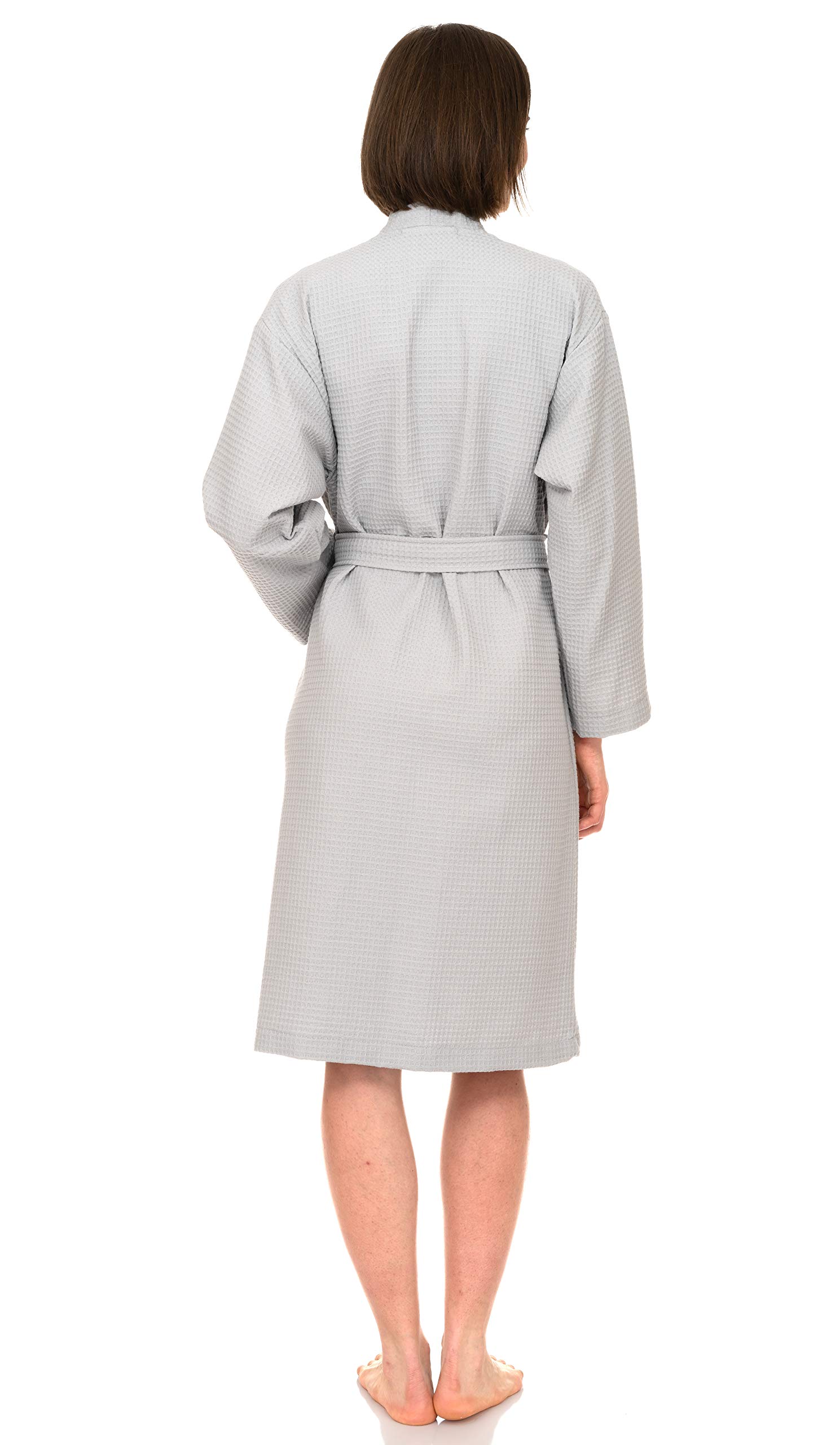 Soft Women's Waffle Kimono Spa Bathrobe - Cozy Terry Cloth Robe for Relaxation & Lounge Wear - Perfect for Home, Spa Days & Gift Giving