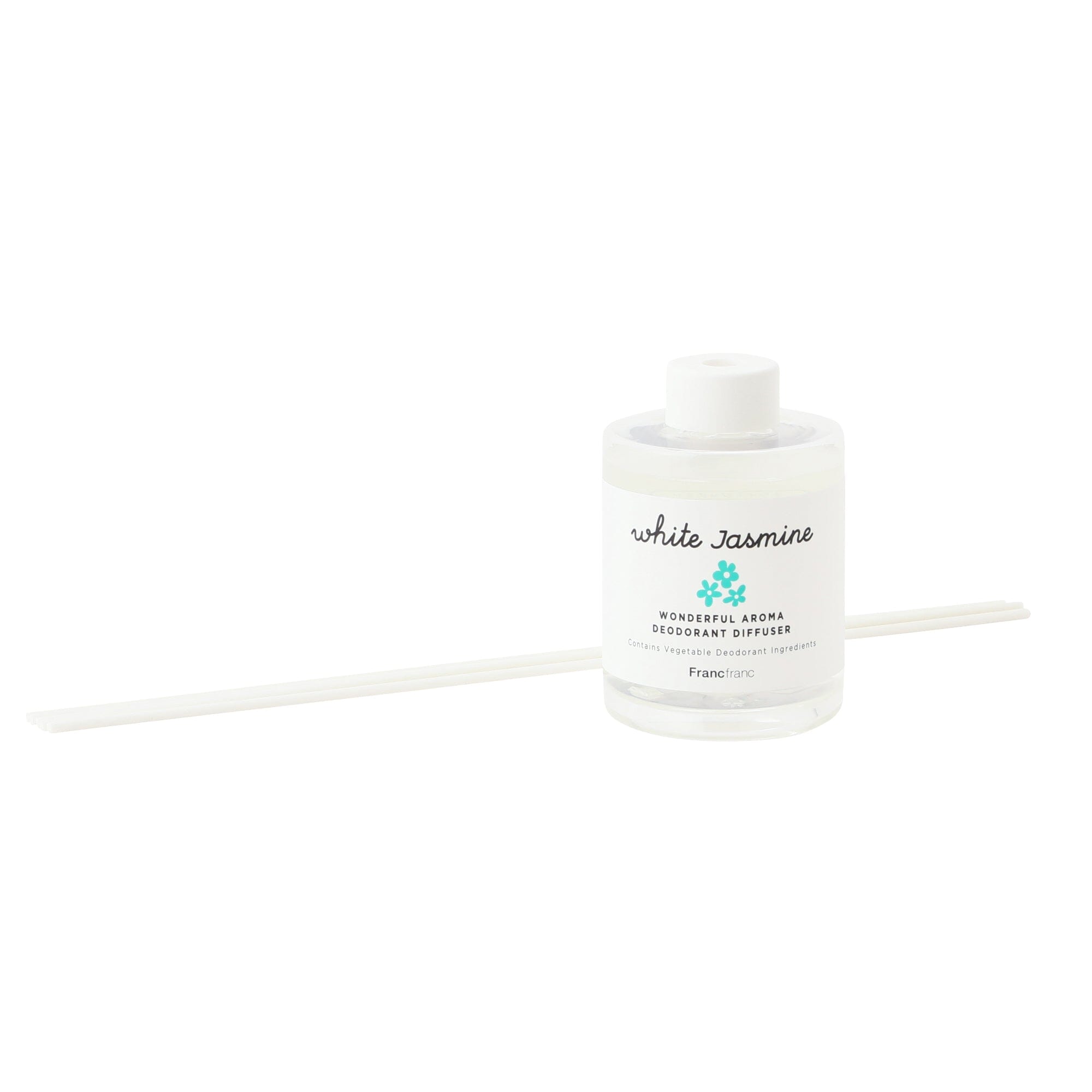Wonderful Aroma 2-Pack Reed Diffuser - White Jasmine Scented Home Fragrance Oil for Living Room, Bedroom & Bathroom | Long-Lasting Aromatherapy Relaxation