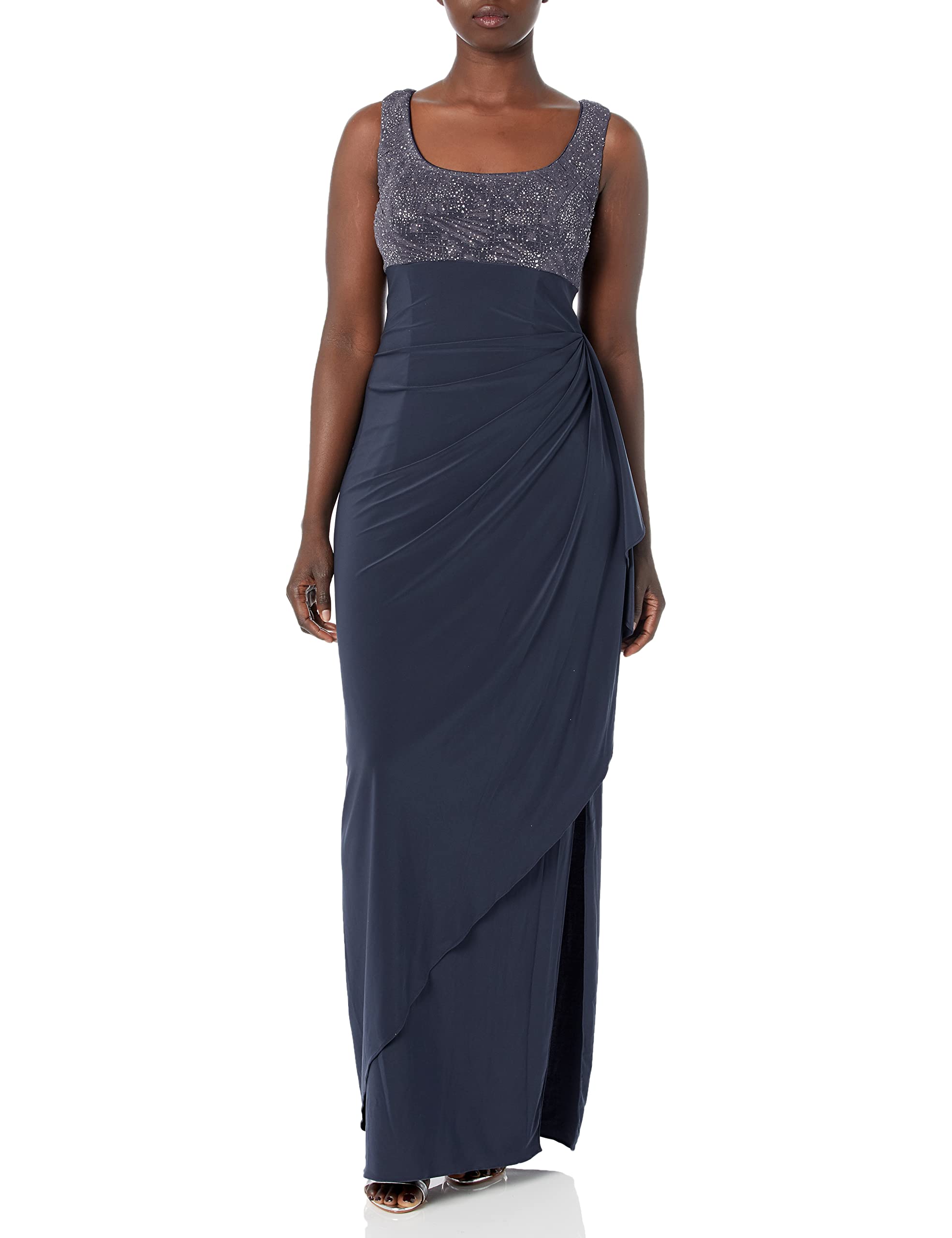 Alex Evenings Women's Empire Waist Bolero Jacket Dress - Formal Evening Gown for Weddings, Parties & Special Occasions (Petite & Regular Sizes)