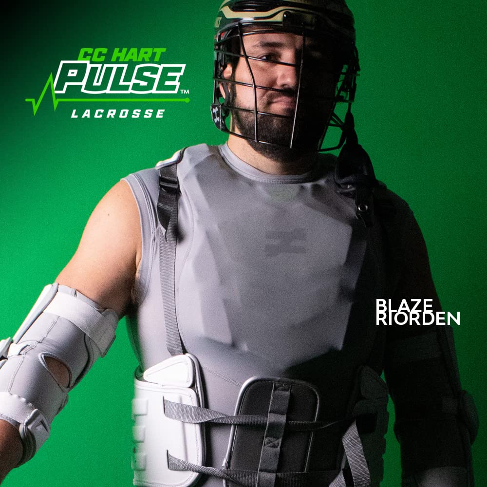 Unequal CC Hart Pulse Shoulder Pad Compression Shirt - Football & Lacrosse Protective Gear for Athletes - Lightweight & Breathable for Training & Games