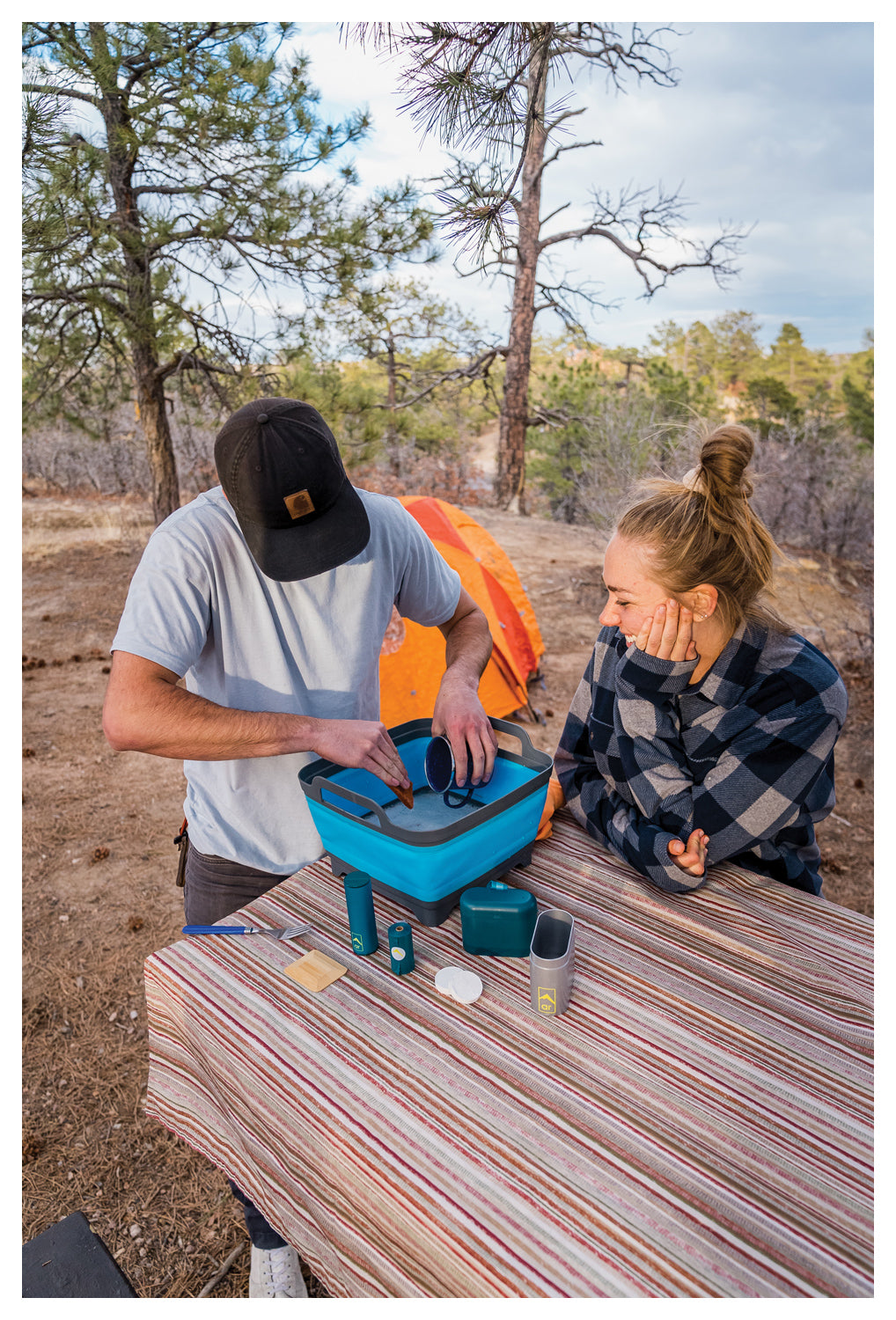 Adventure-Ready Complete Kitchen Cleaning Kit - Portable Camping & Outdoor Cooking Essentials for Hiking, RV Trips & Backpacking