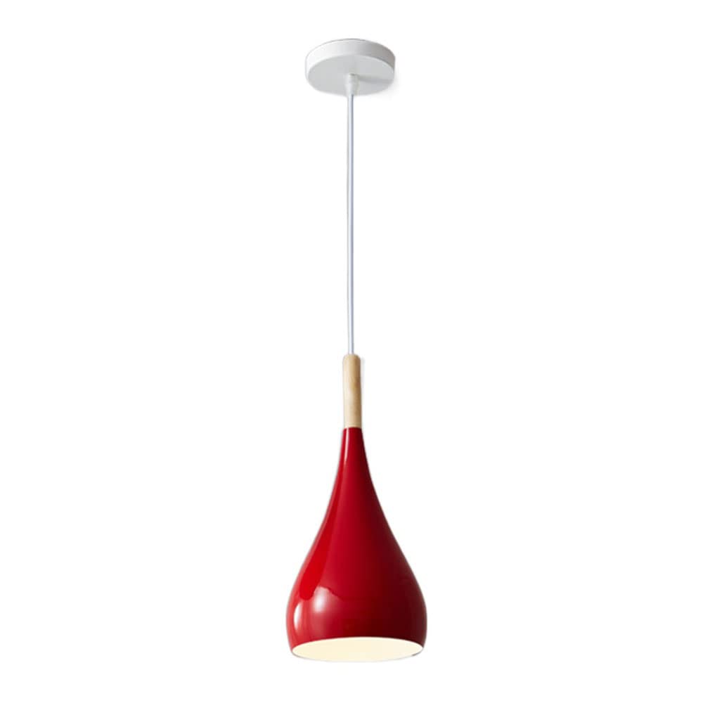 Nordic Modern Single Head Chandelier with Color Lampshade - Minimalist Ceiling Pendant Light for Living Room, Dining Room & Outdoor Spaces - Creative Personality Hanging Lighting Fixture for Home Decor