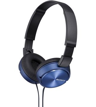 Sony Premium Lightweight Extra Bass Stereo Headphones - Wireless Bluetooth Over-Ear Headset with Noise Cancelling, Hi-Fi Sound (Blue) | Perfect for Travel, Workout & Gaming