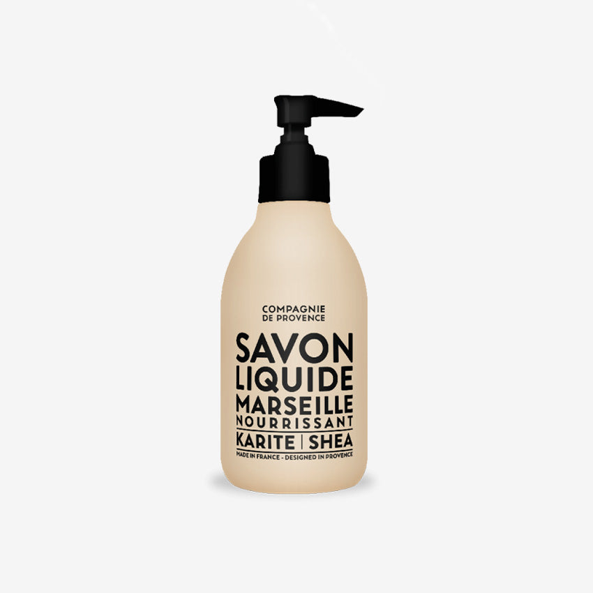 Compagnie de Provence Liquid Marseille Soap with Shea Butter - Natural Hand & Body Wash for Sensitive Skin | Perfect for Daily Cleansing, Baby Care & Eco-Friendly Home Use
